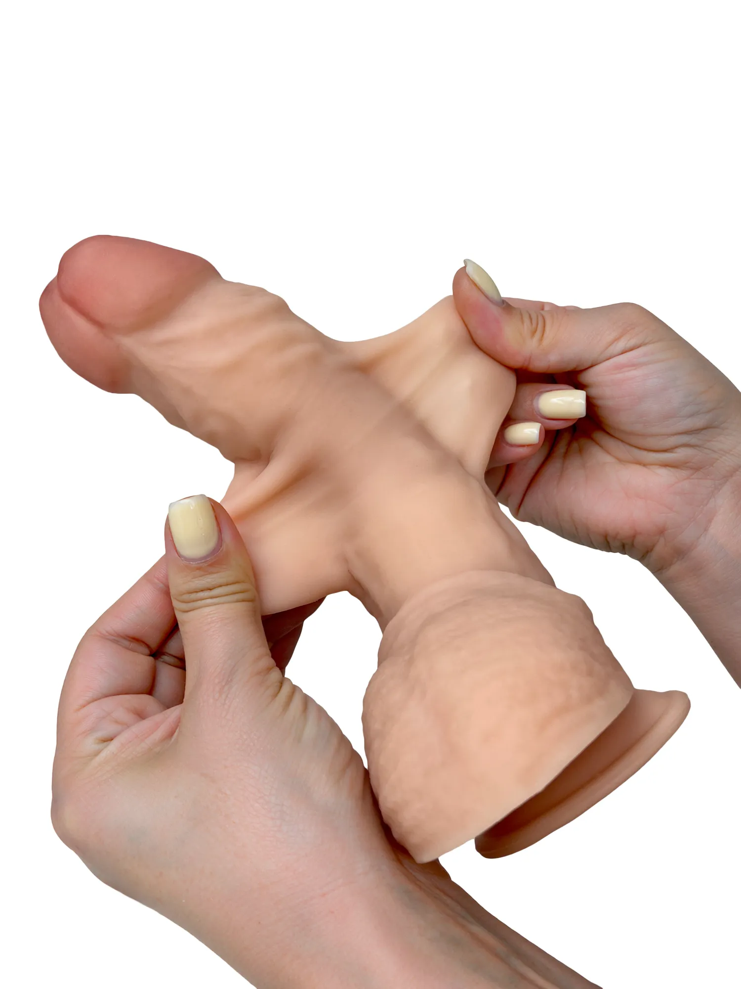 гибкий фаллоимитатор lovetoy с подвижной кожей в ламинате 882600ru в 