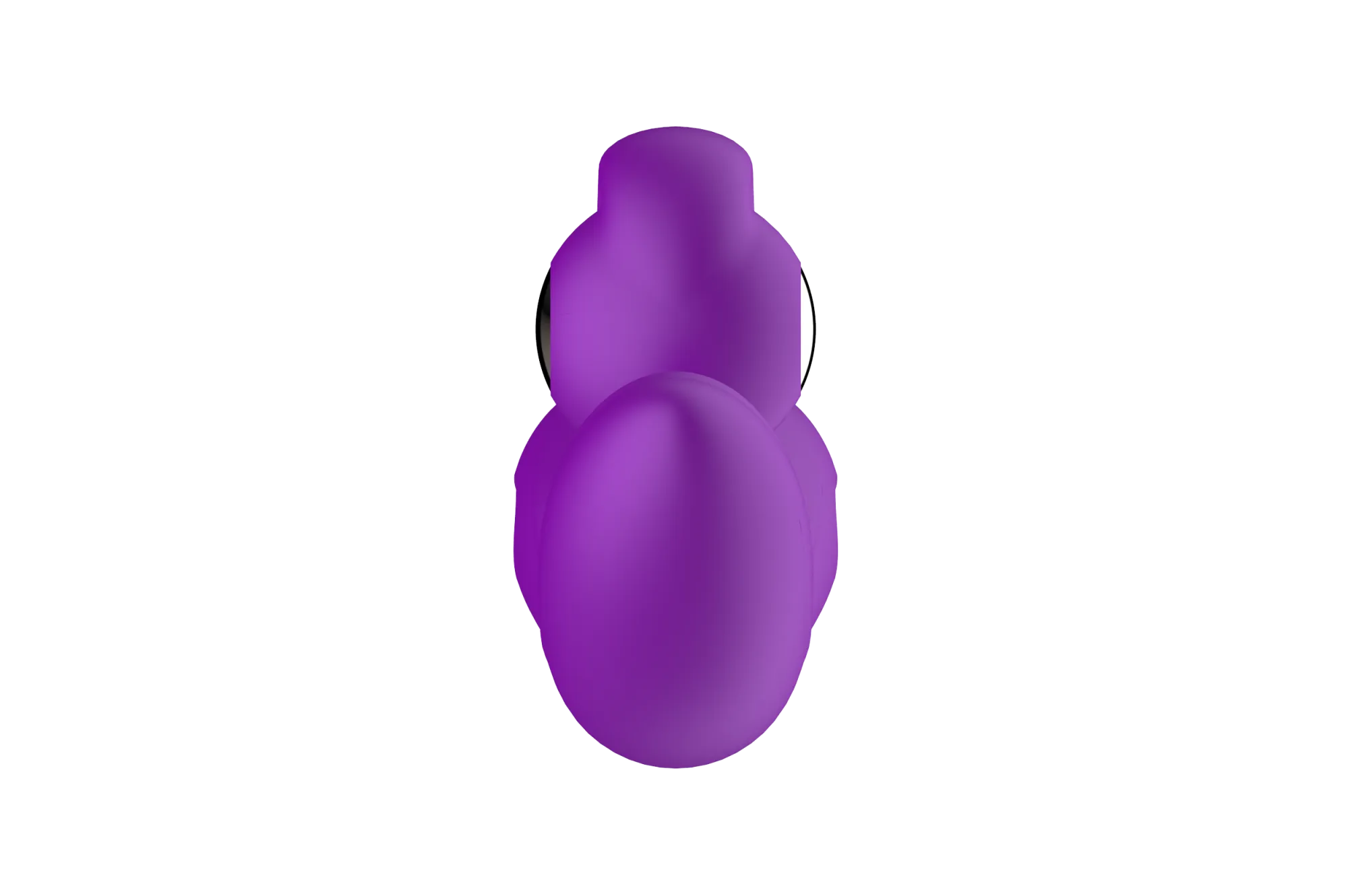 силиконовый вибратор-кролик с функцией вращения sw3052-purple в 