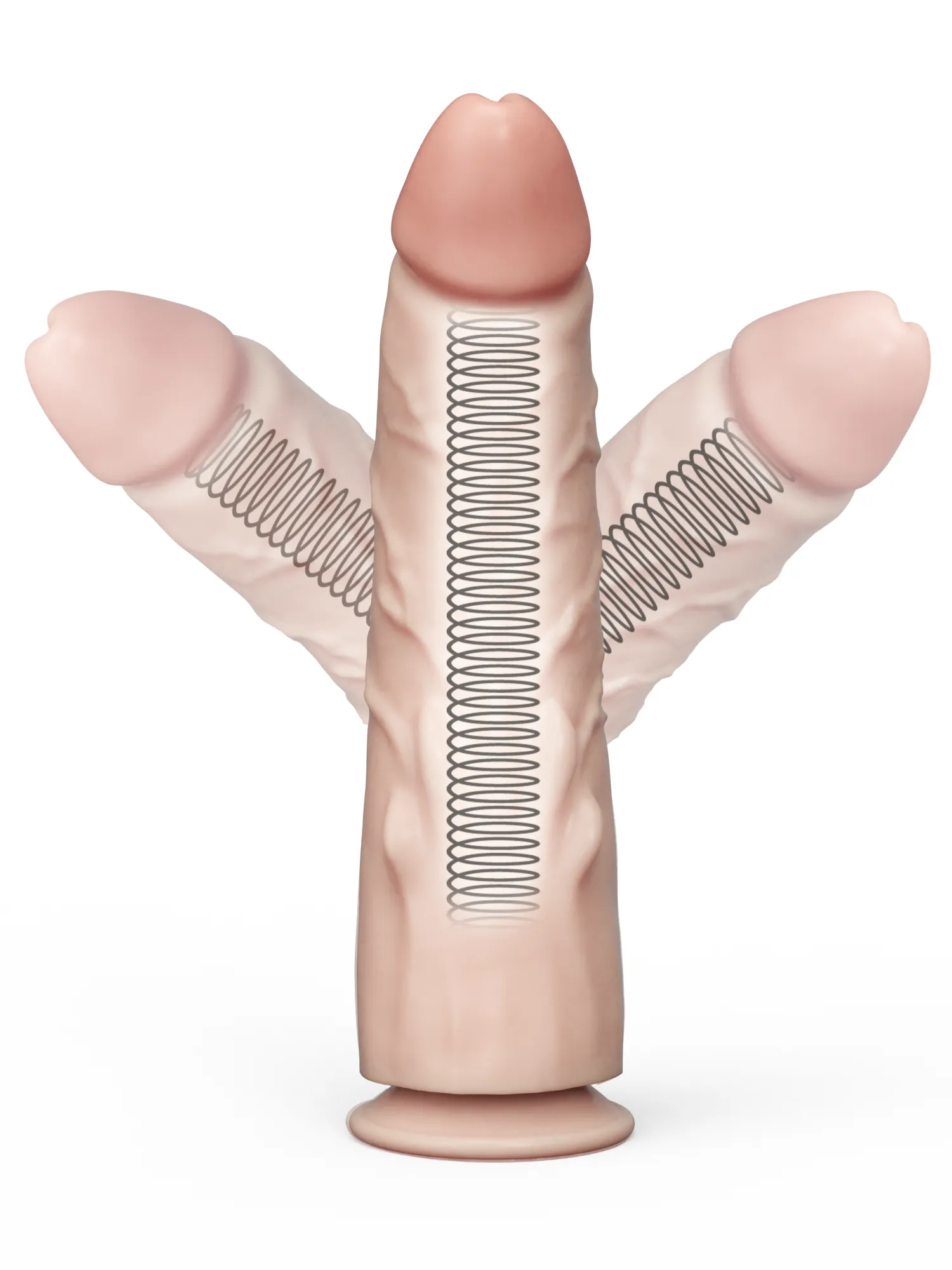 гибкий фаллоимитатор lovetoy с подвижной кожей в ламинате 882600ru в 