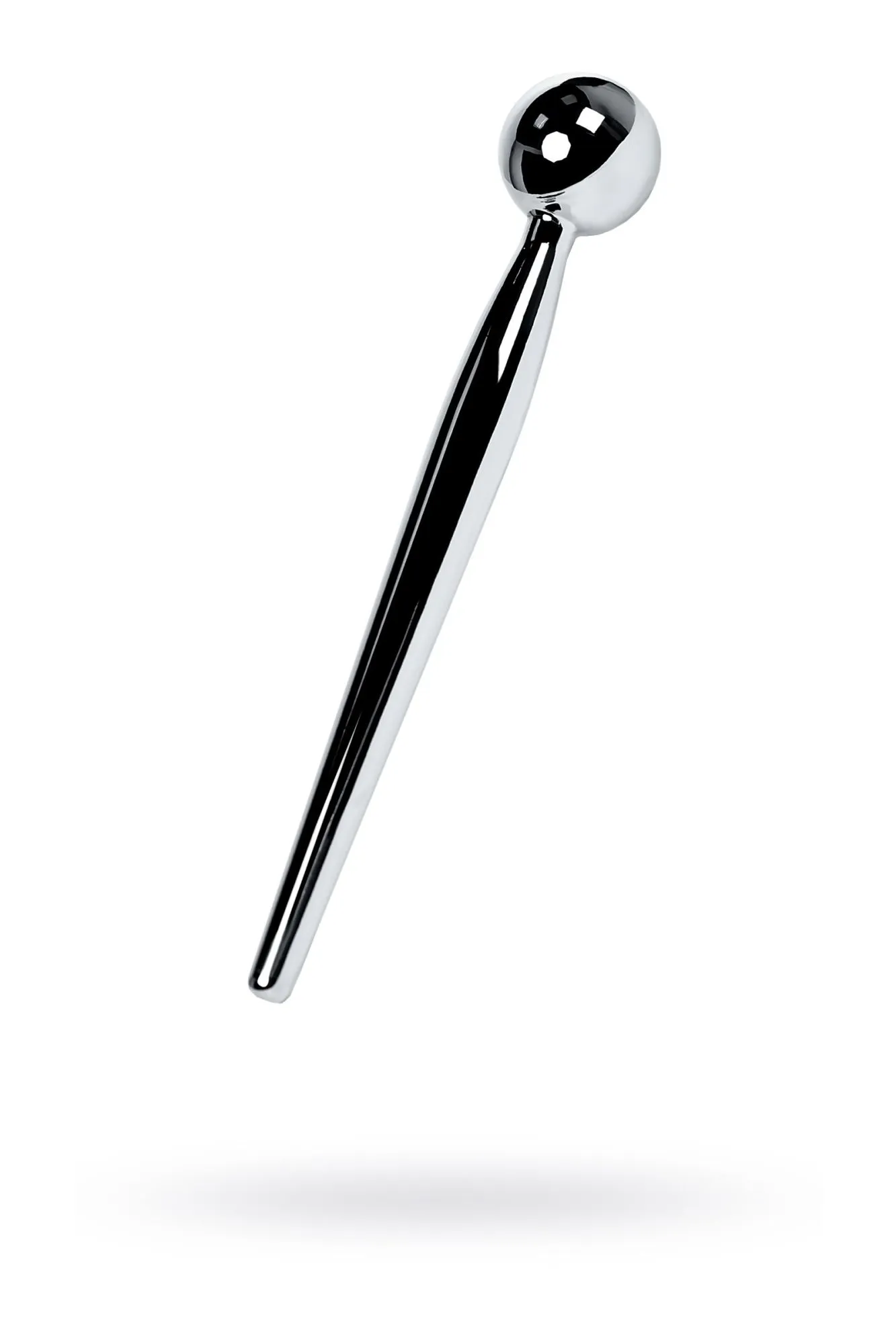 уретральный плаг toyfa metal с ограничителем-шариком, серебряный в 