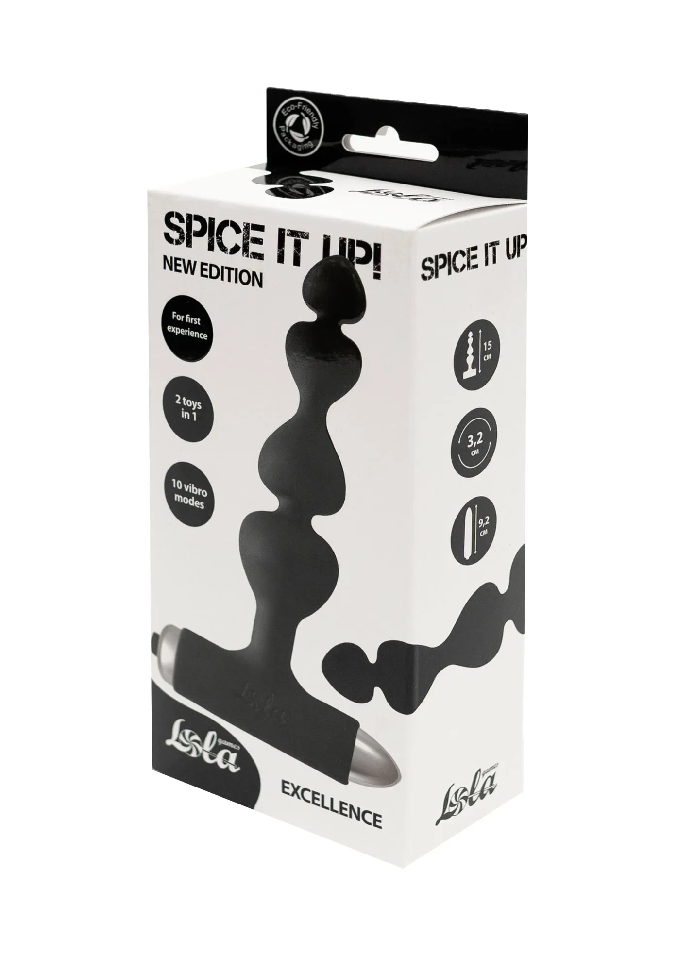 анальная пробка с вибрацией spice it up new edition excellence black 8016-01lola в 