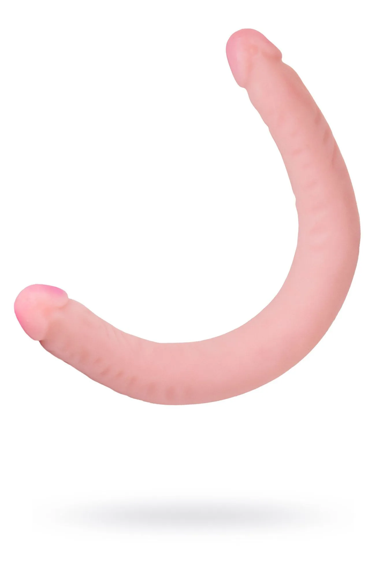 двусторонний фаллоимитатор lovetoy lesbi touch, телесный, 43 см в 