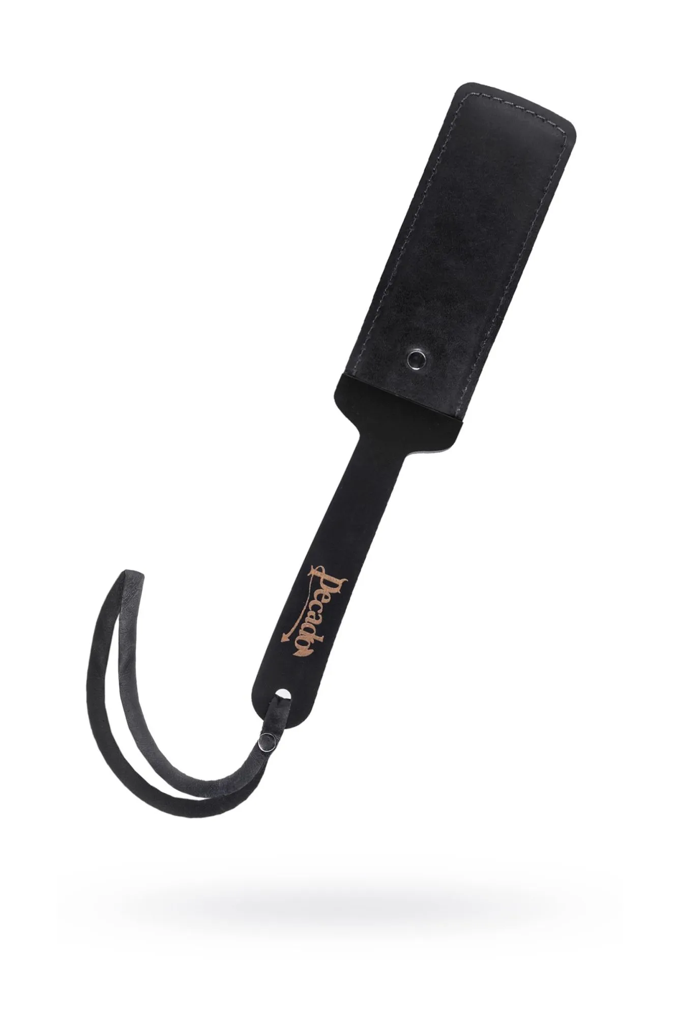 паддл pecado bdsm, твердый, натуральная кожа и дерево, черный в 