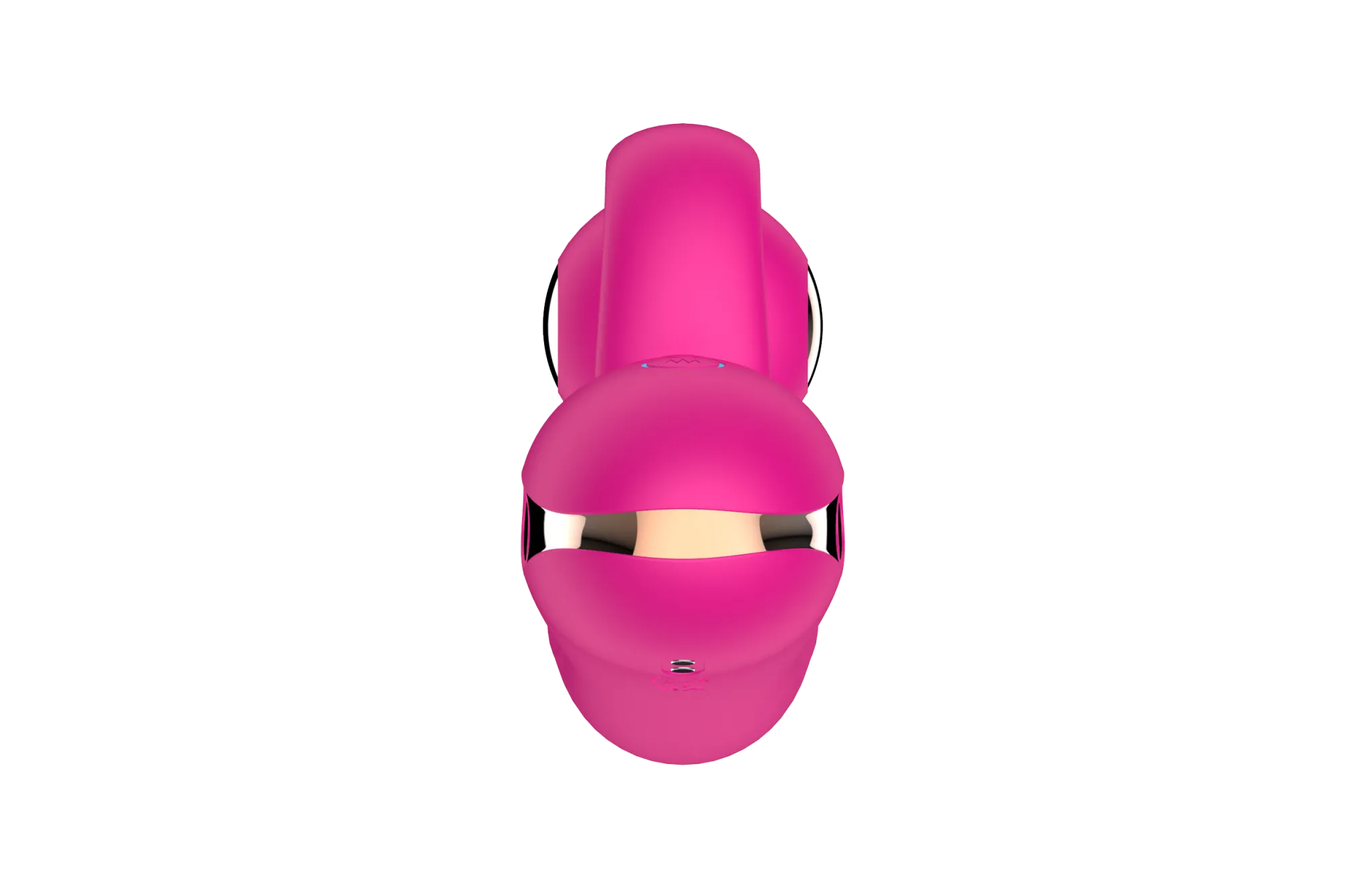 силиконовый вибратор-кролик с функцией вращения sw3052-hot-pink в 