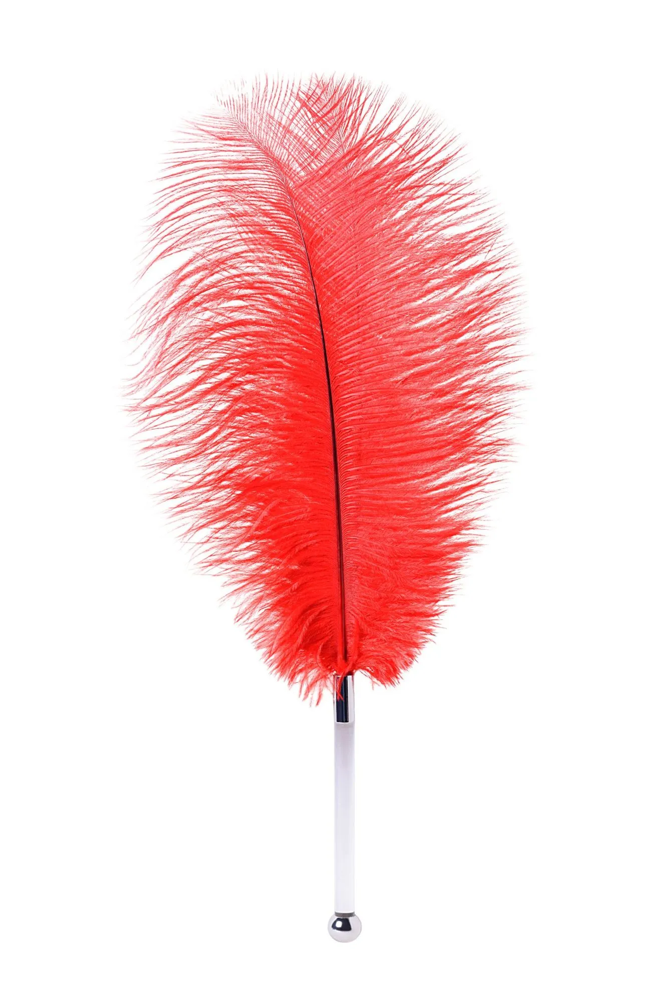 перо toyfa theatre, страусиное, красный, 40 см в 