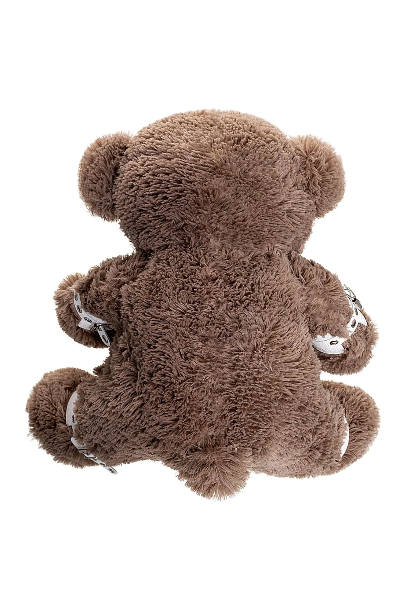 бондажный набор pecado bdsm, «медведь бурый», оковы, наручники, натуральная кожа, белый в 