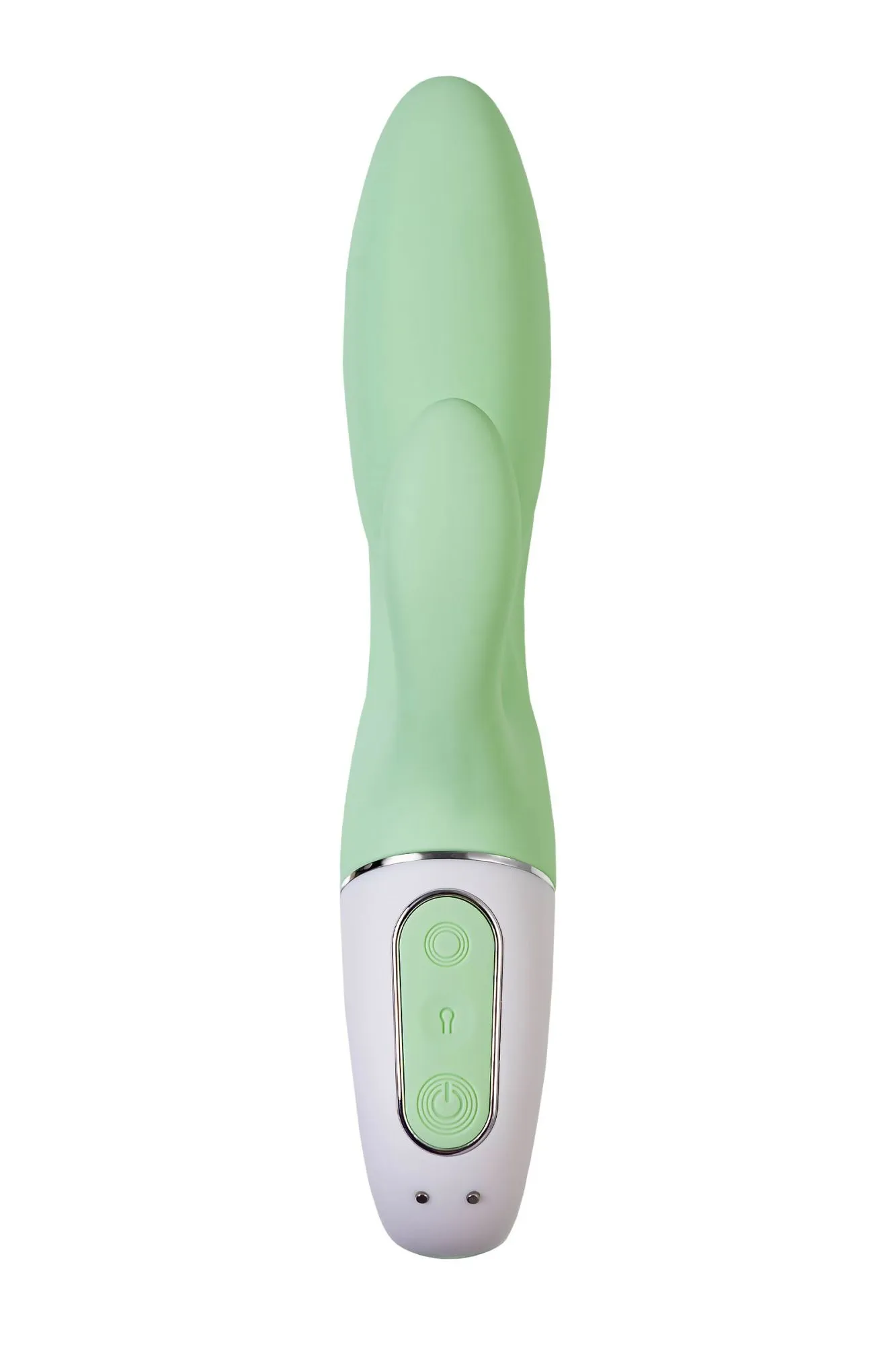 нереалистичный вибратор satisfyer air pump bunny 5, силикон, зеленый, 15 см. в 