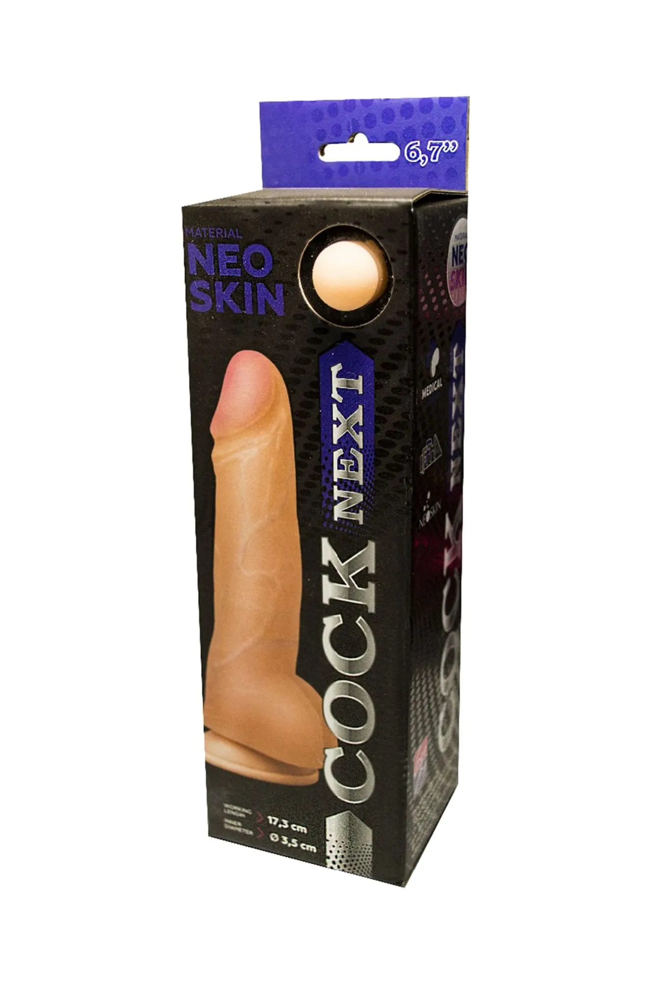 фаллоимитатор cock next lovetoy, tpr, телесный, 20,5 см в 