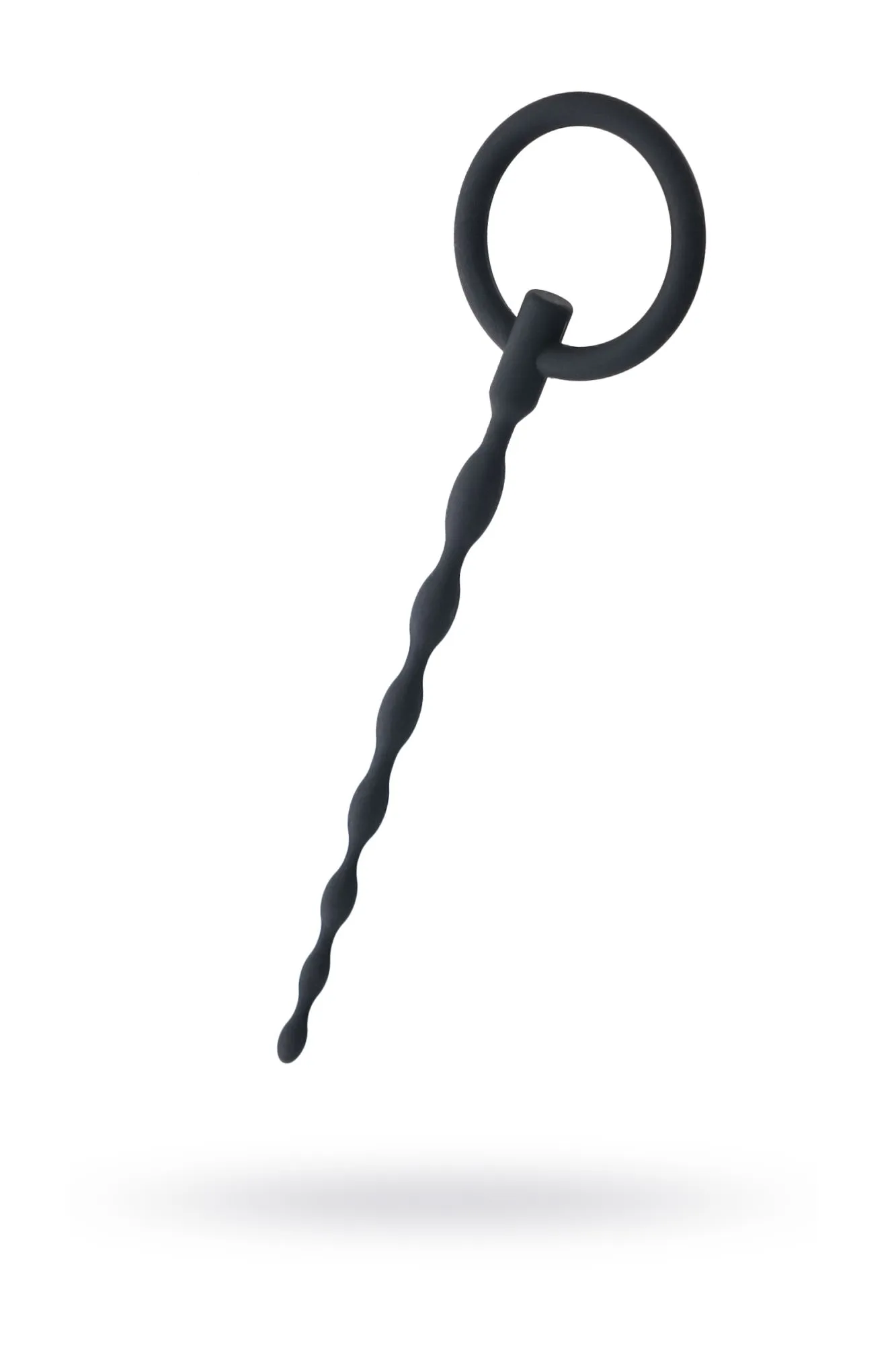 уретральный плаг black & red by toyfa, силикон, чёрный, 16 см в 