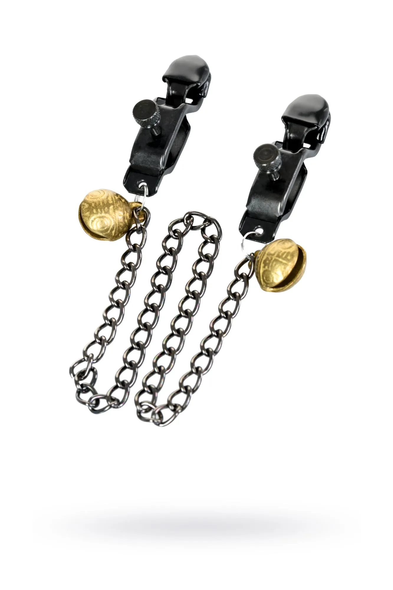 зажимы для сосков theatre by toyfa с цепочкой, металл, черные в 