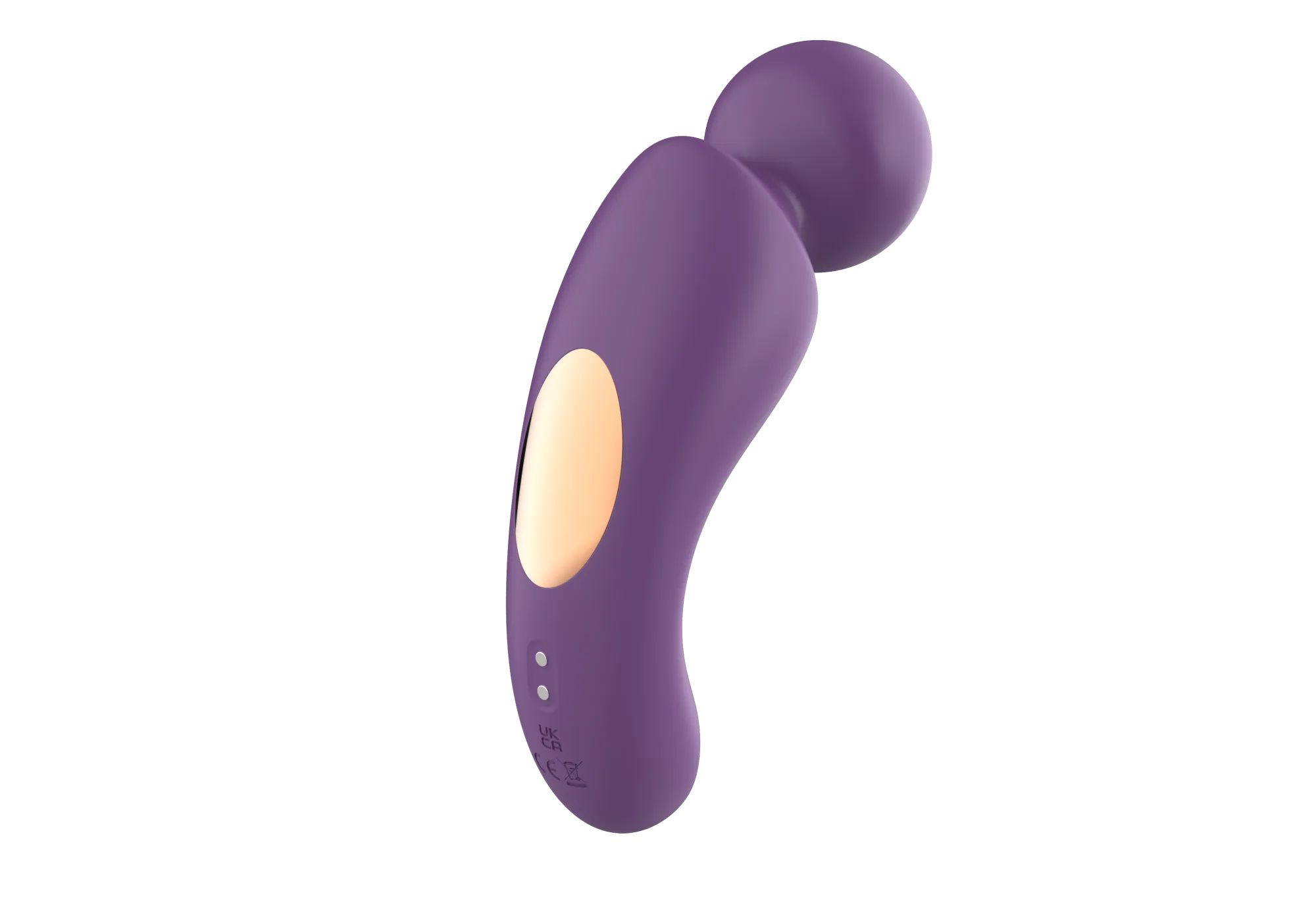 вибратор- вонд с изогнутым корпусом secwell sw24125-purple в 