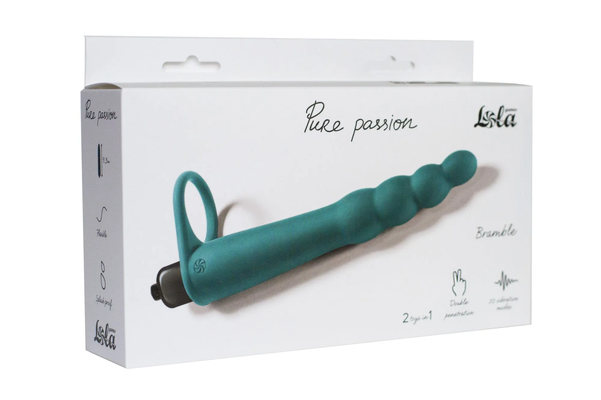 вибронасадка для двойного проникновения pure passion bramble green 1201-03lola в 