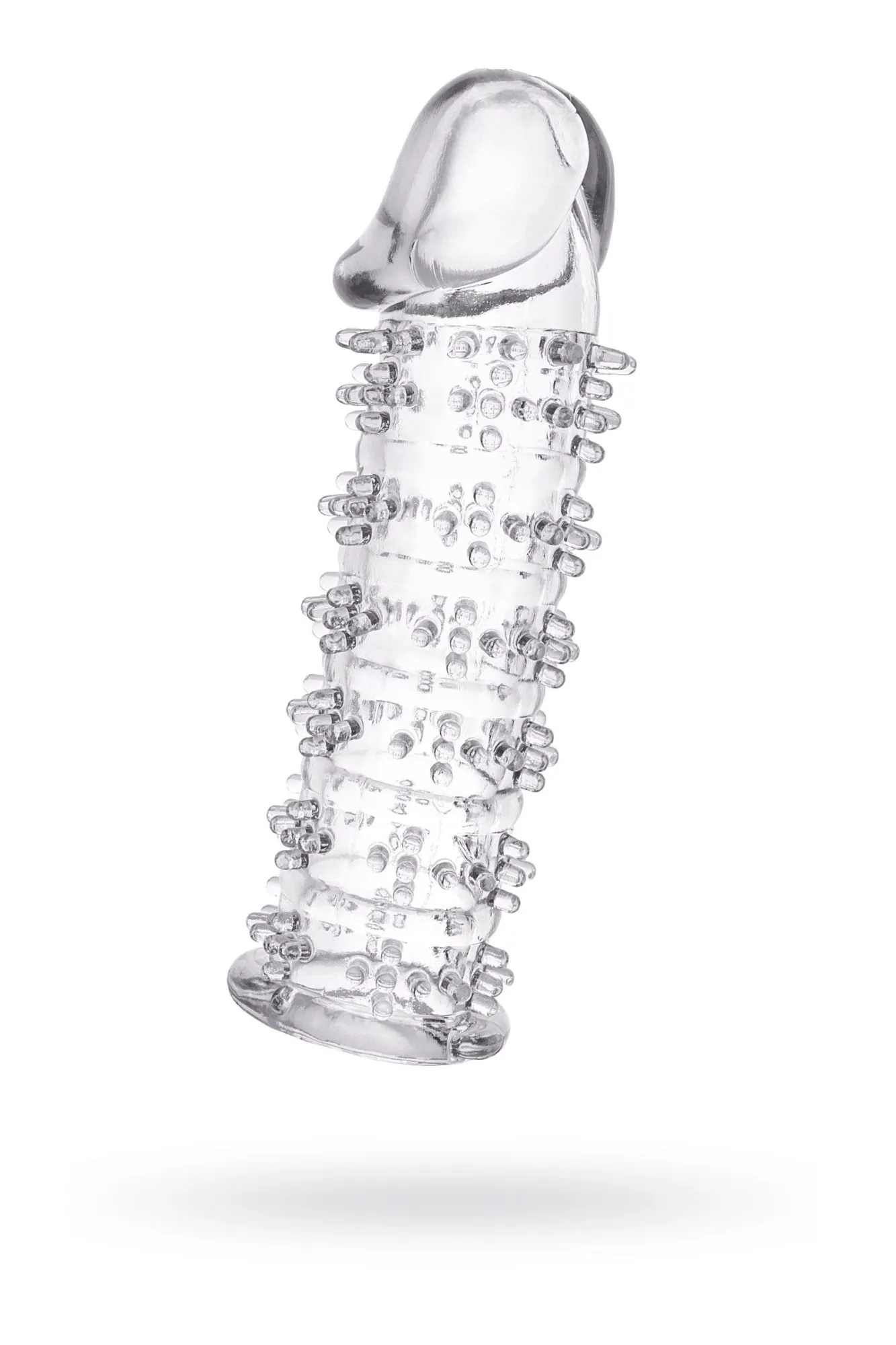 насадка toyfa, tpe, прозрачный, 12,5 см в 