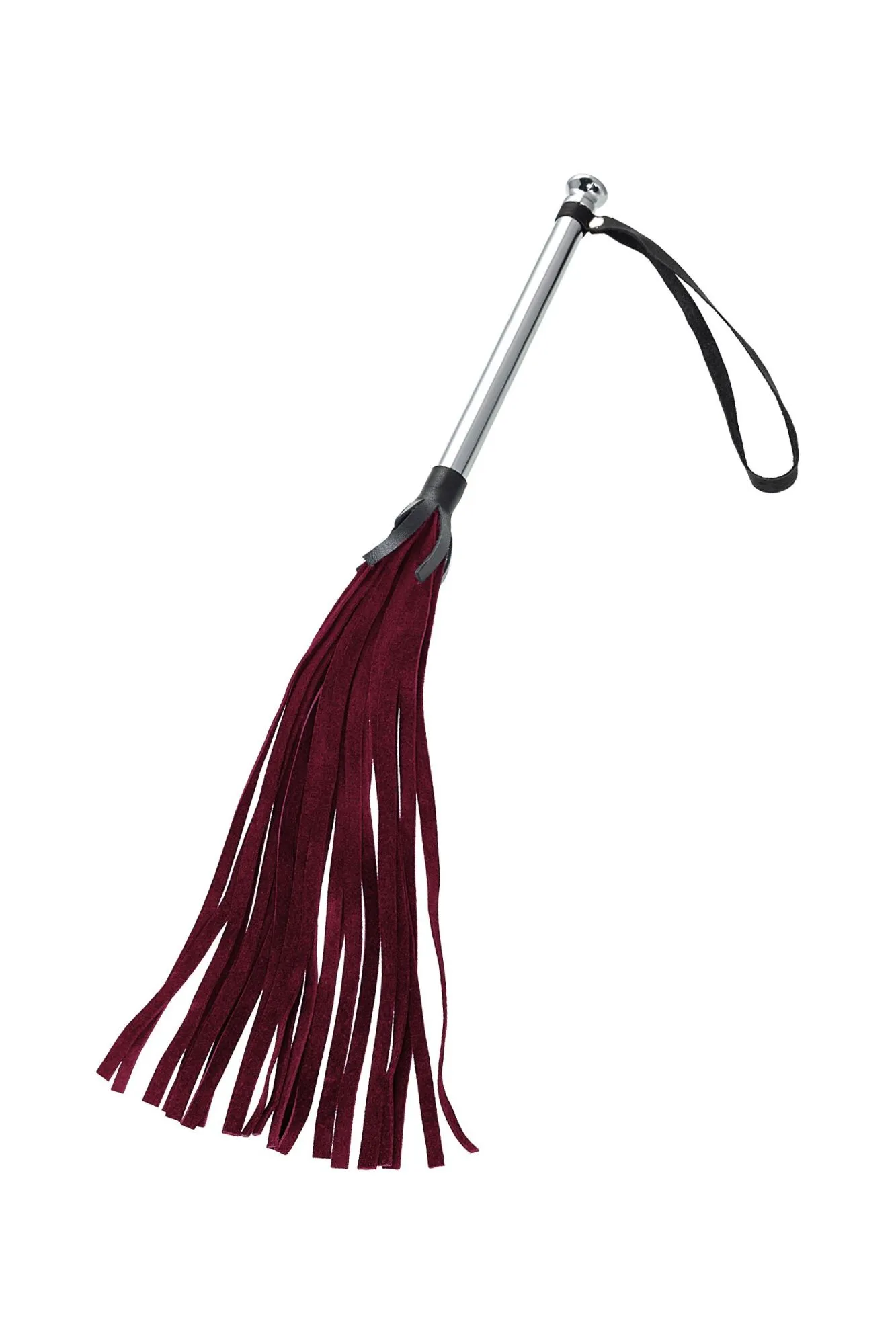 плеть pecado bdsm, «бургундия», натуральный велюр, красная в 