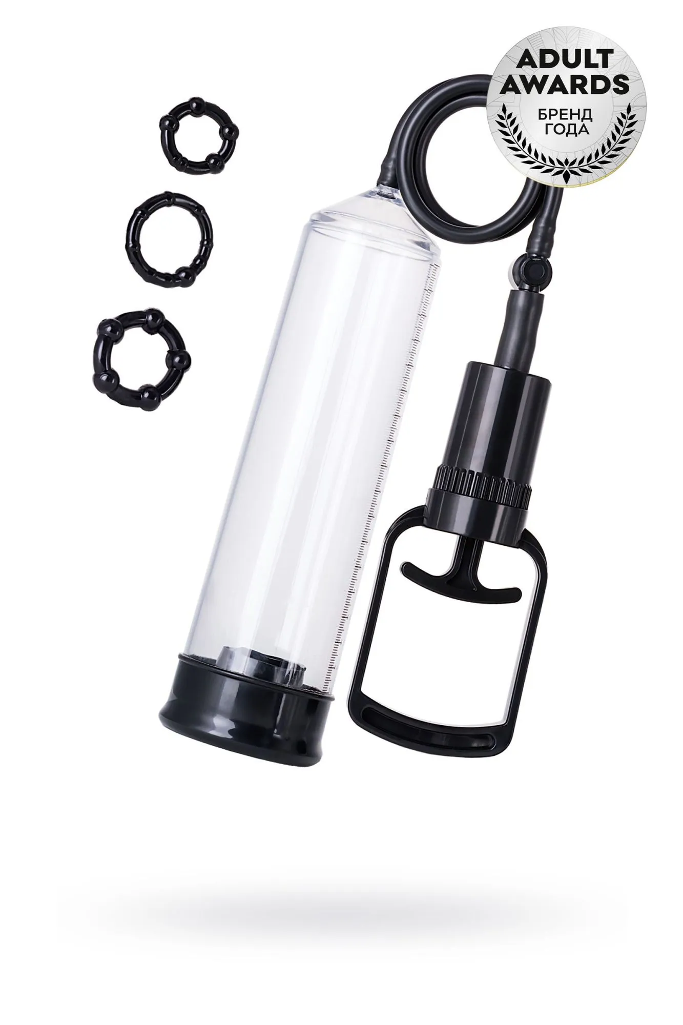 помпа для пениса toyfa a-toys, pvc, чёрный в 