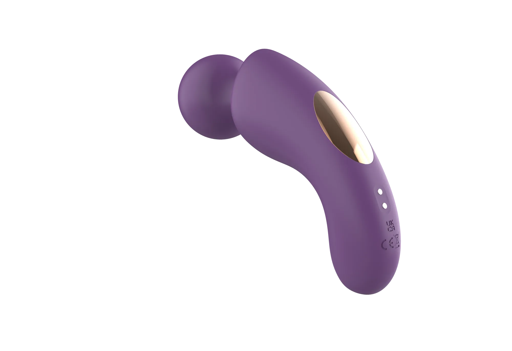 вибратор- вонд с изогнутым корпусом secwell sw24125-purple в 