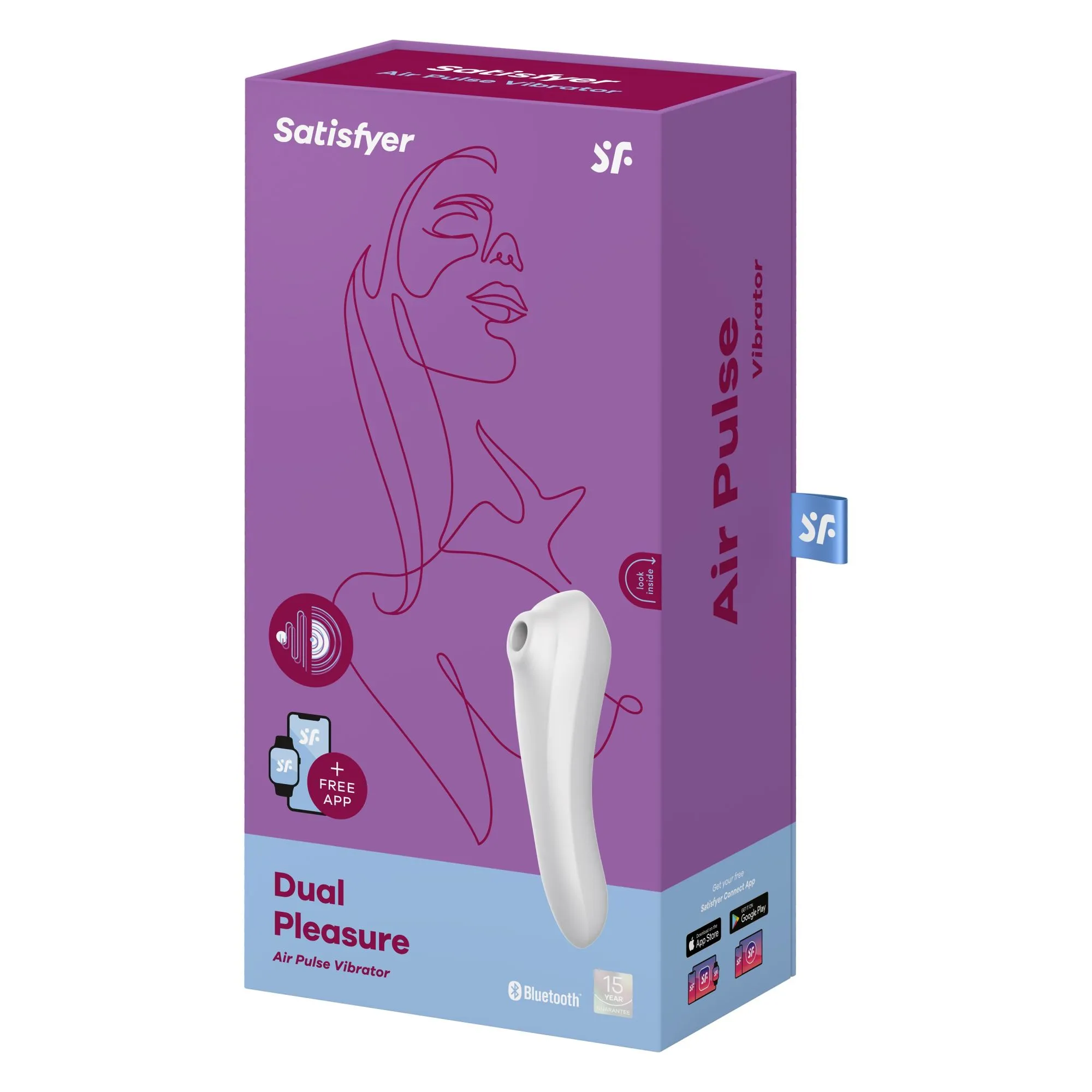 вакуумный массажер satisfyer dual pleasure white 003092sa в 