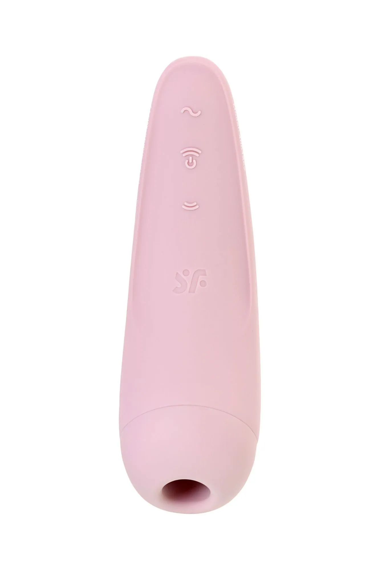 вакуум-волновой бесконтактный стимулятор клитора satisfyer curvy 2+, силикон, розовый, 13,41 см. в 
