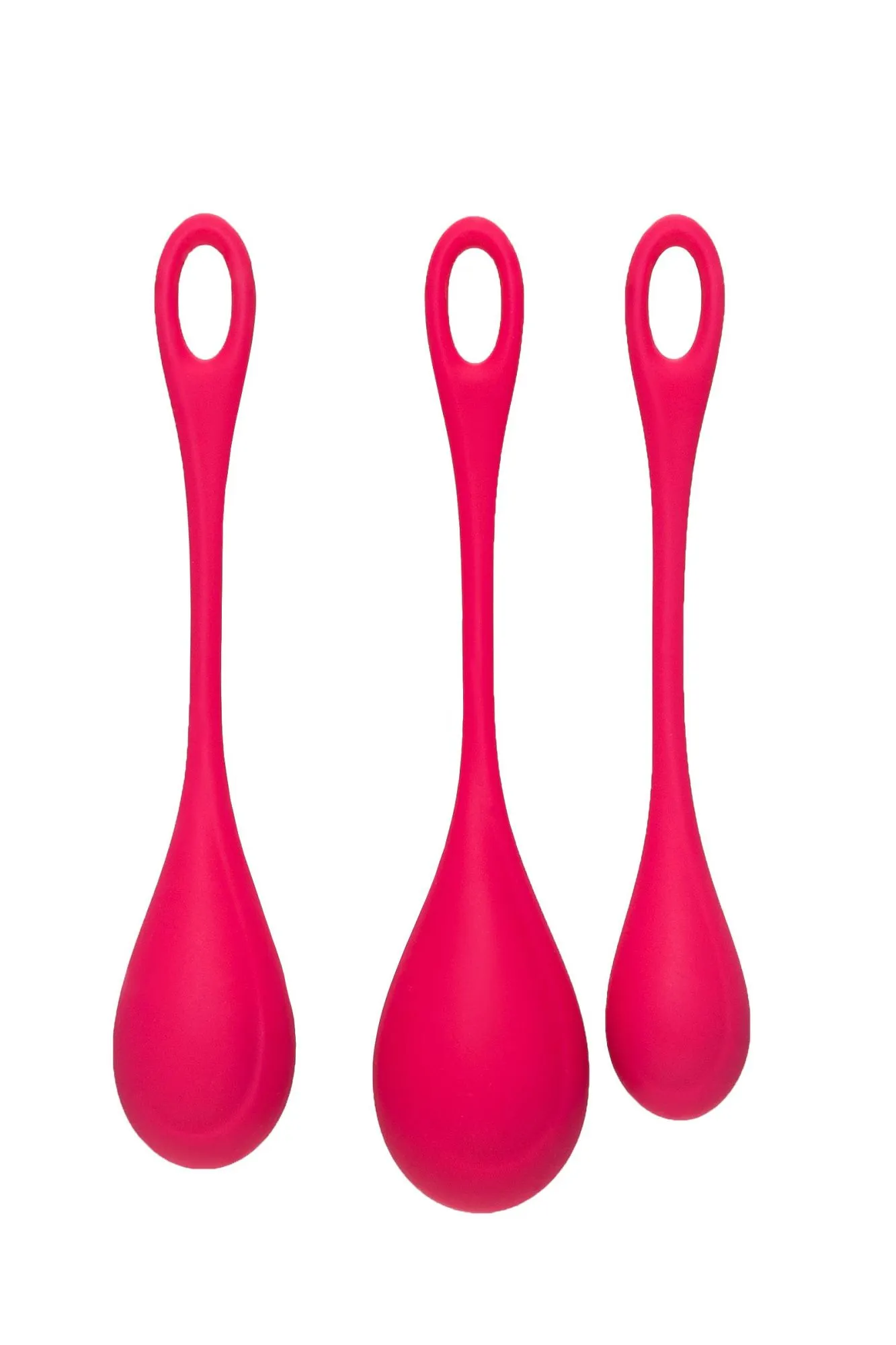 набор вагинальных шариков satisfyer yoni, силикон, красный, ø 2 см. в 