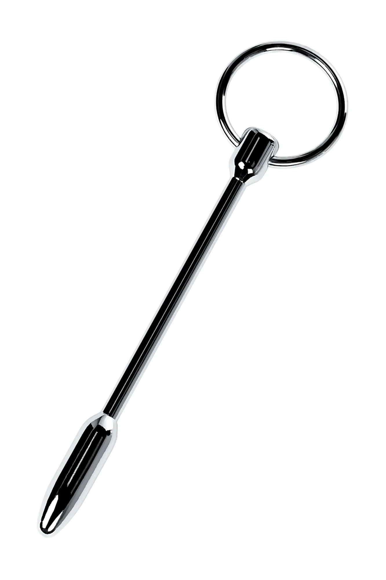 уретральный плаг-пуля toyfa metal с кольцом в основании, серебряный в 