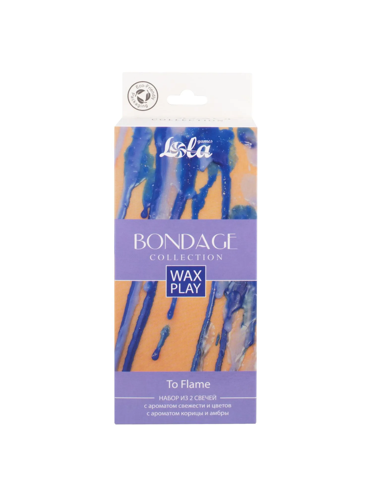 набор из 2 wax play свечей bondage to flame 1067-02lola в 