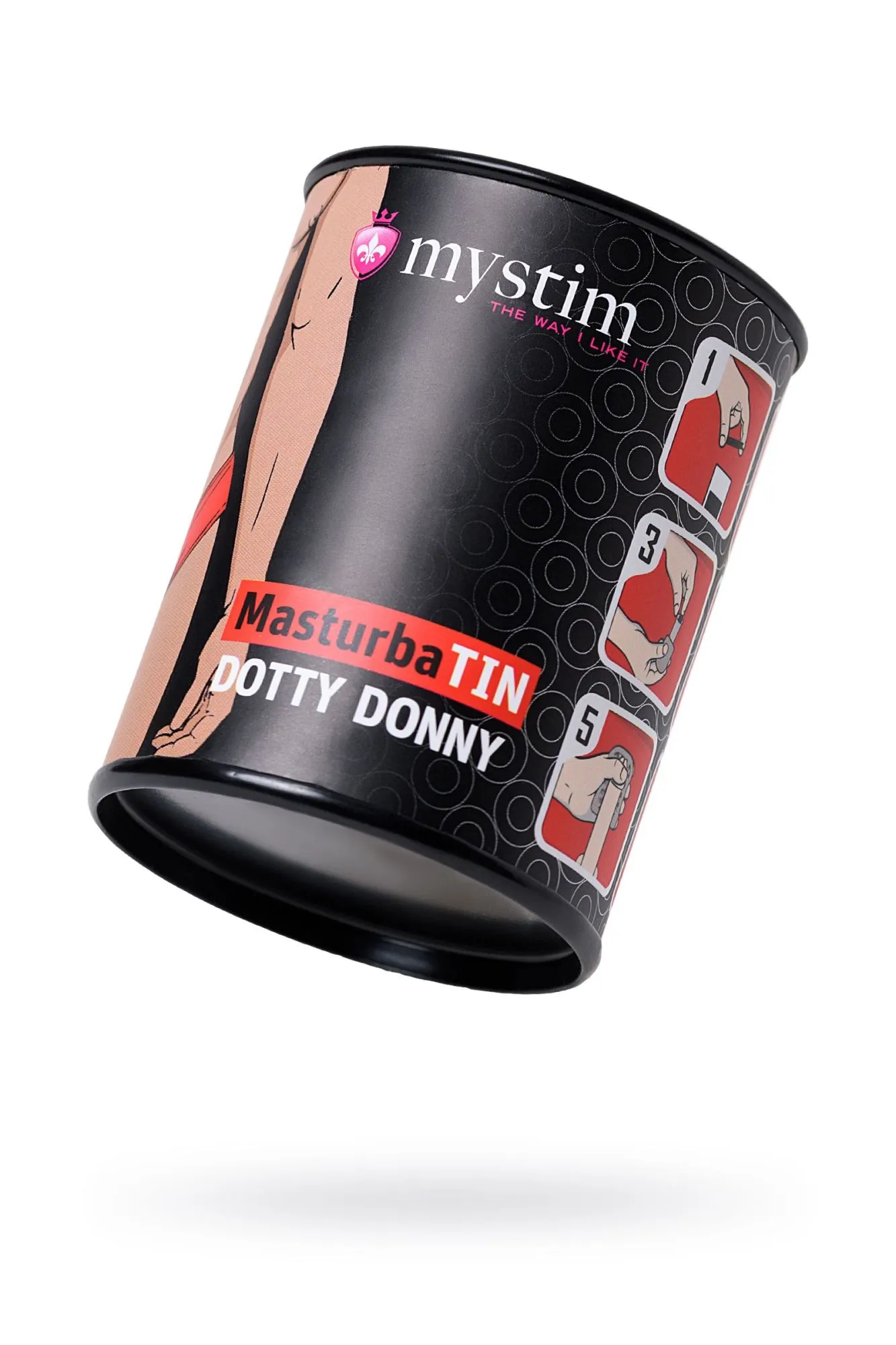 мастурбатор masturbatin dotty donny, tpe, белый, 4,5 см в 