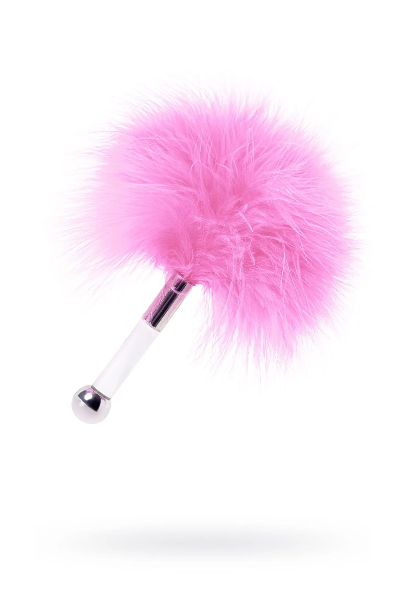 щекоталка toyfa theatre, пух, розовая в 