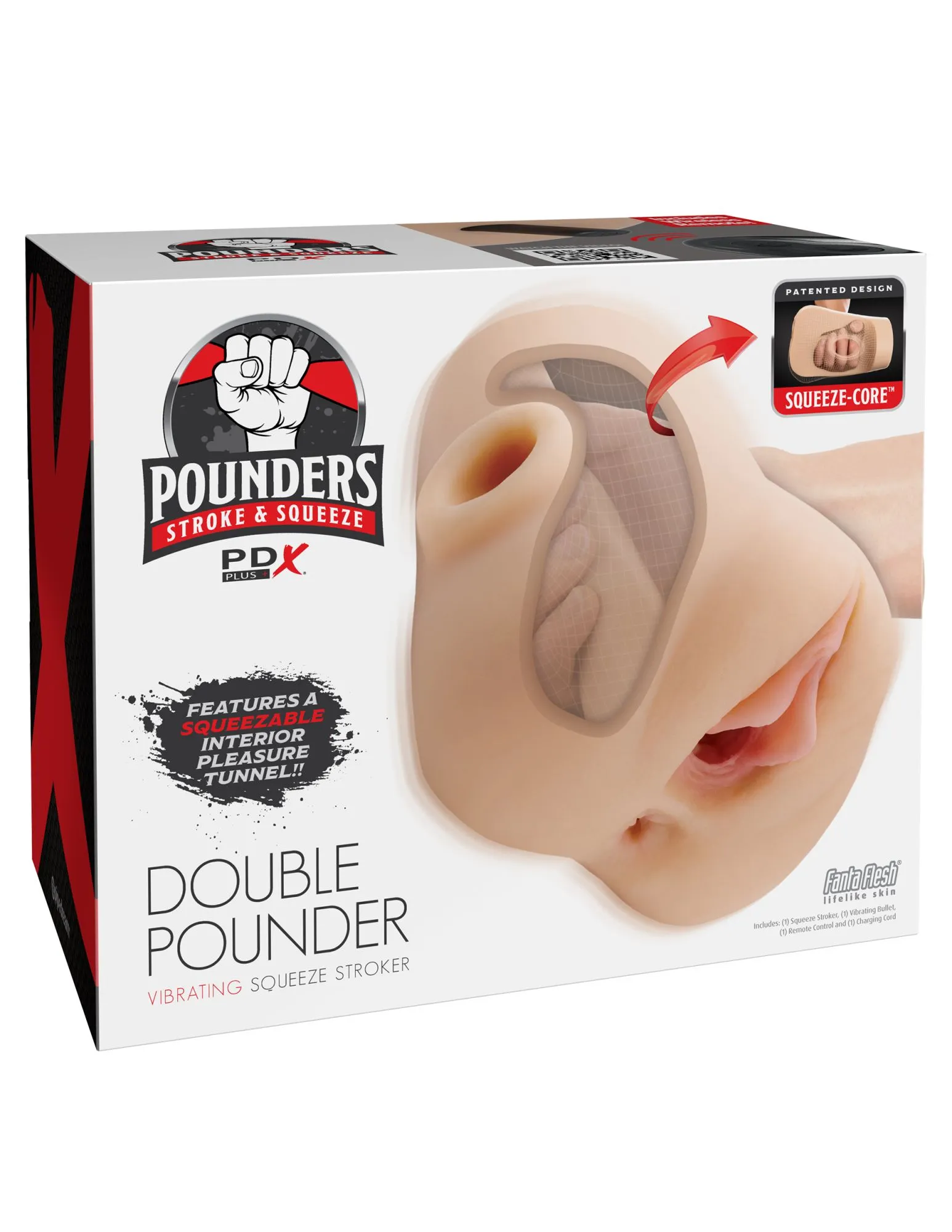 мастурбатор с вибрацией double pounder pipedream rd43421pd в 
