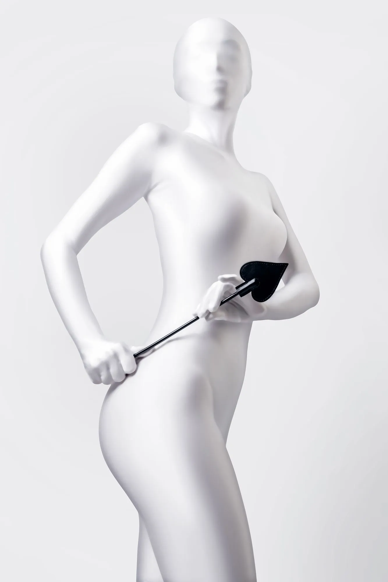 стек anonymo #0007, pu кожа, черный, 36 см в 