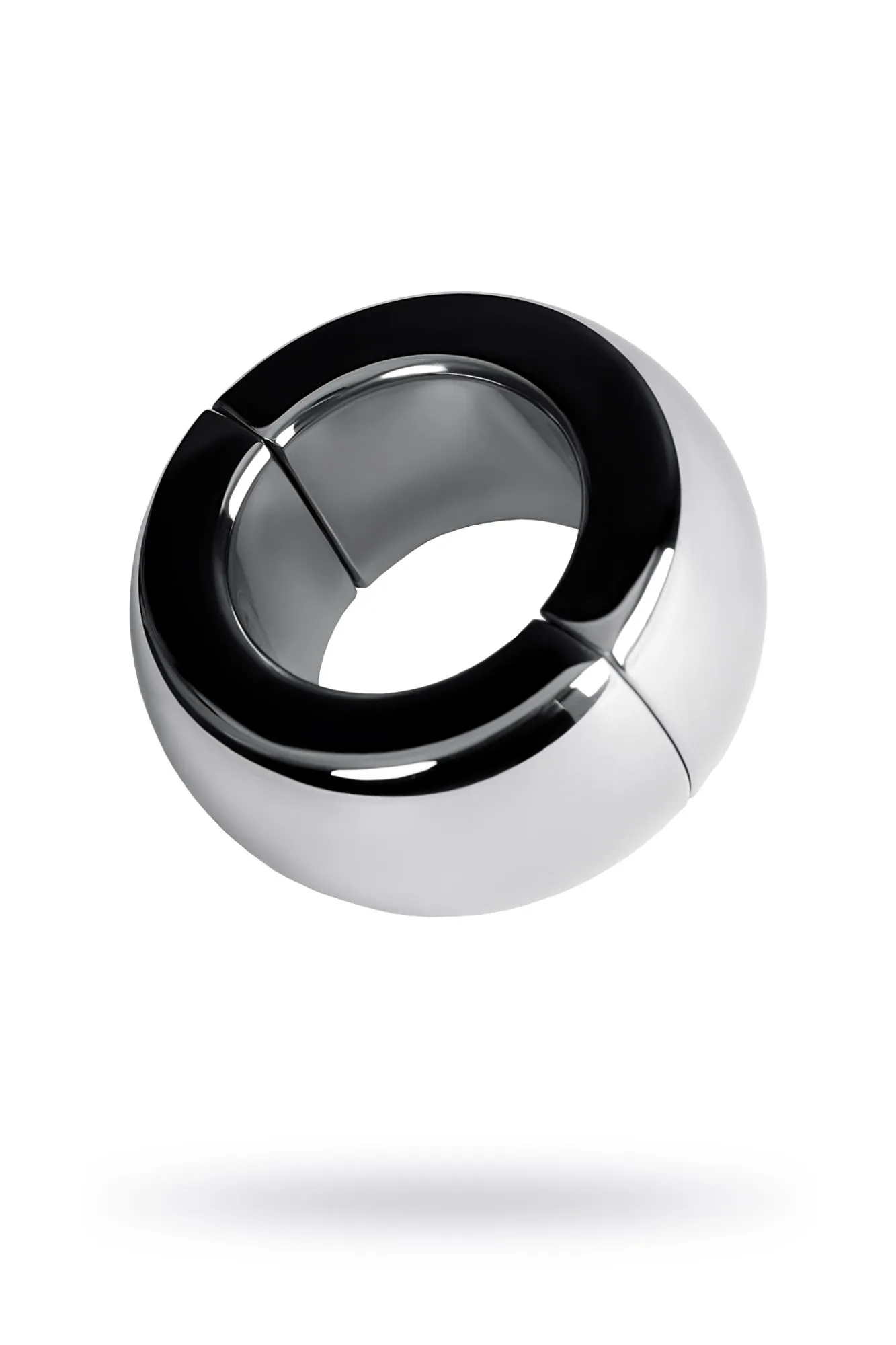 утяжелитель на мошонку metal by toyfa на магнитах, серебряный в 