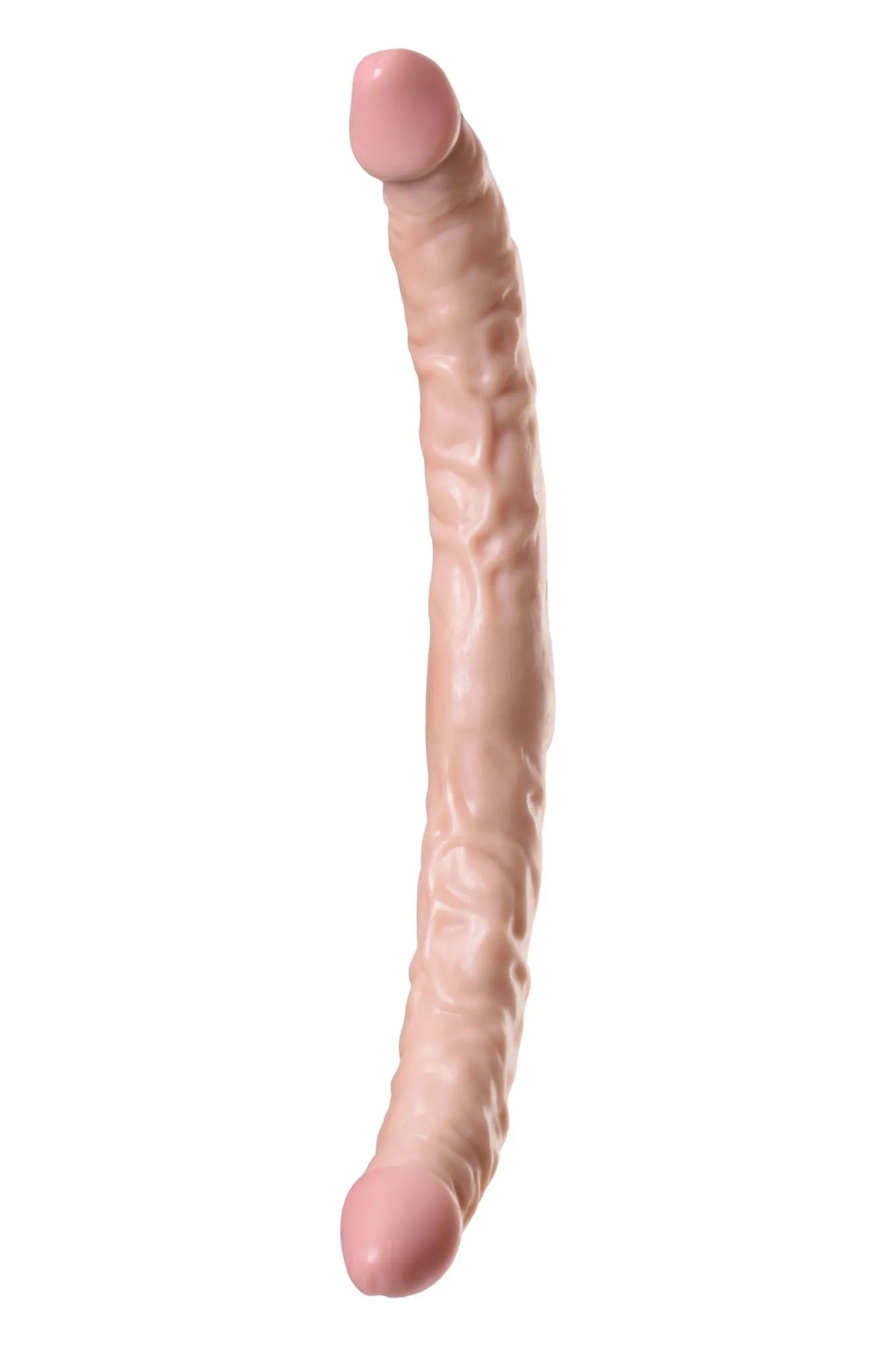 двусторонний фаллоимитатор toyfa realstick nude реалистичный, pvc, телесный, 42,5 см в 