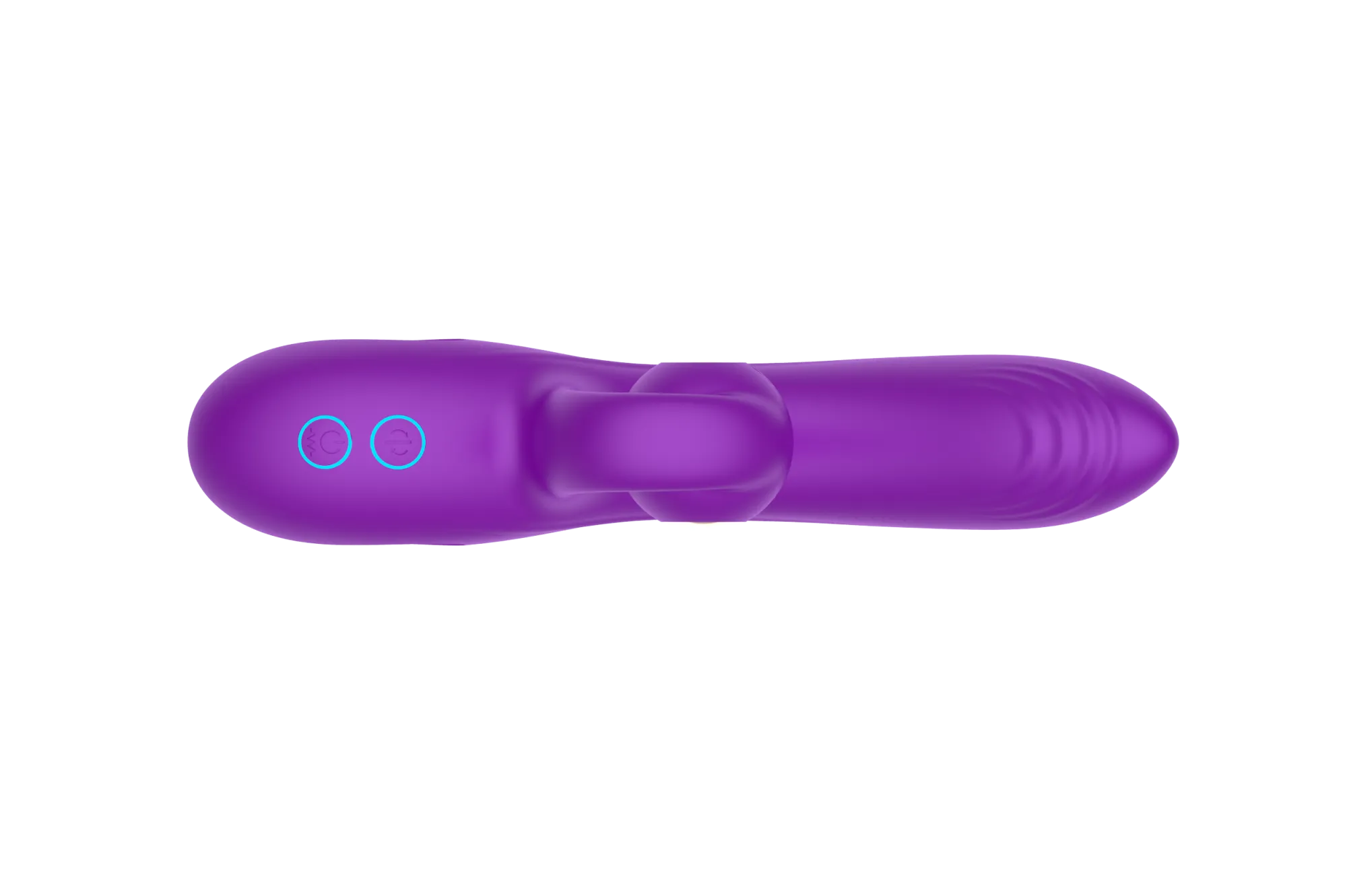 силиконовый вибратор-кролик с функцией вращения sw3052-purple в 