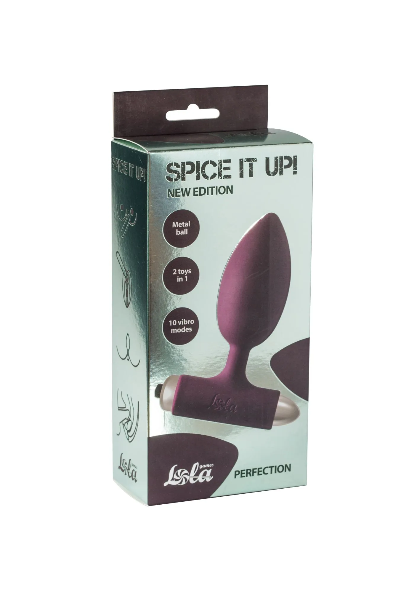 анальная пробка с вибрацией spice it up new edition perfection wine red 8014-03lola в 