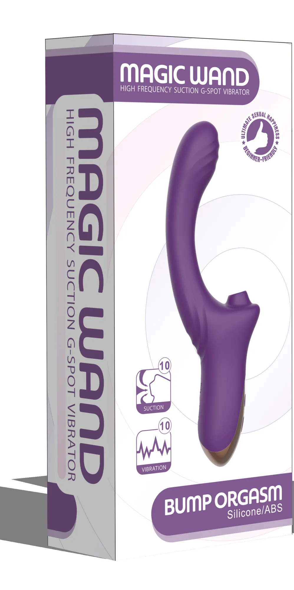 вагинально-клиторальный вибратор secwell sw3044-purple в 