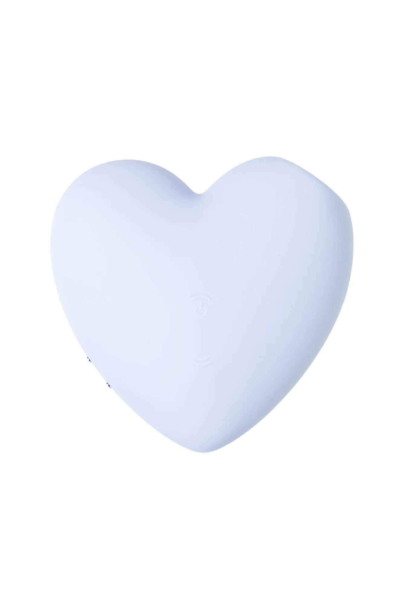 вакуум-волновой бесконтактный стимулятор клитора satisfyer cutie heart, силикон, голубой, 7,55 см в 