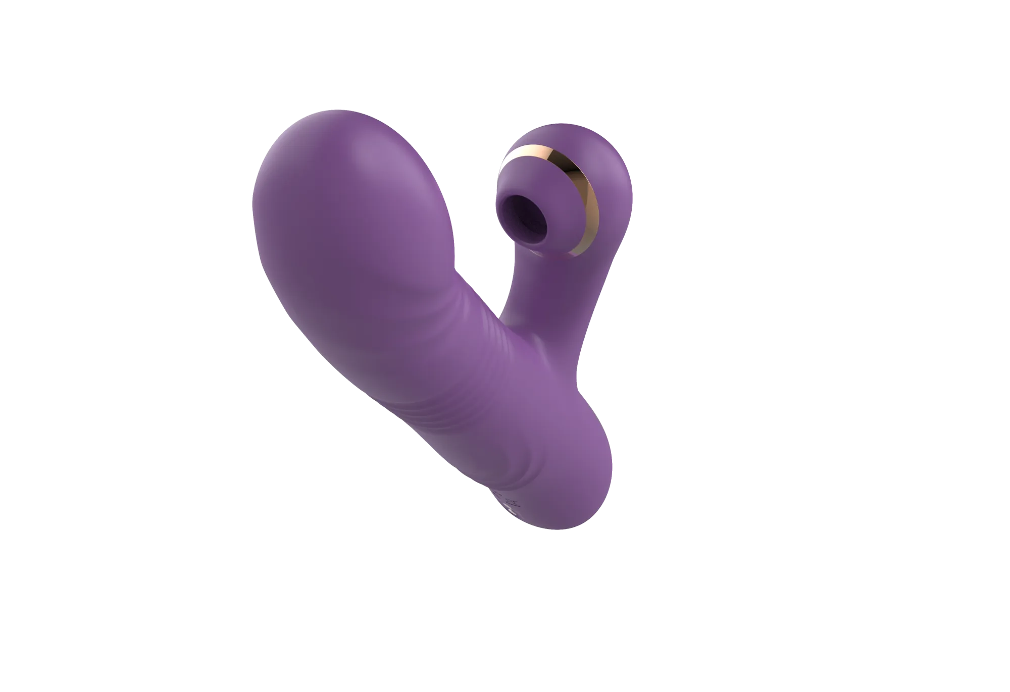 силиконовый вибратор с возвратно-поступательной стимуляцией sw24126-purple в 