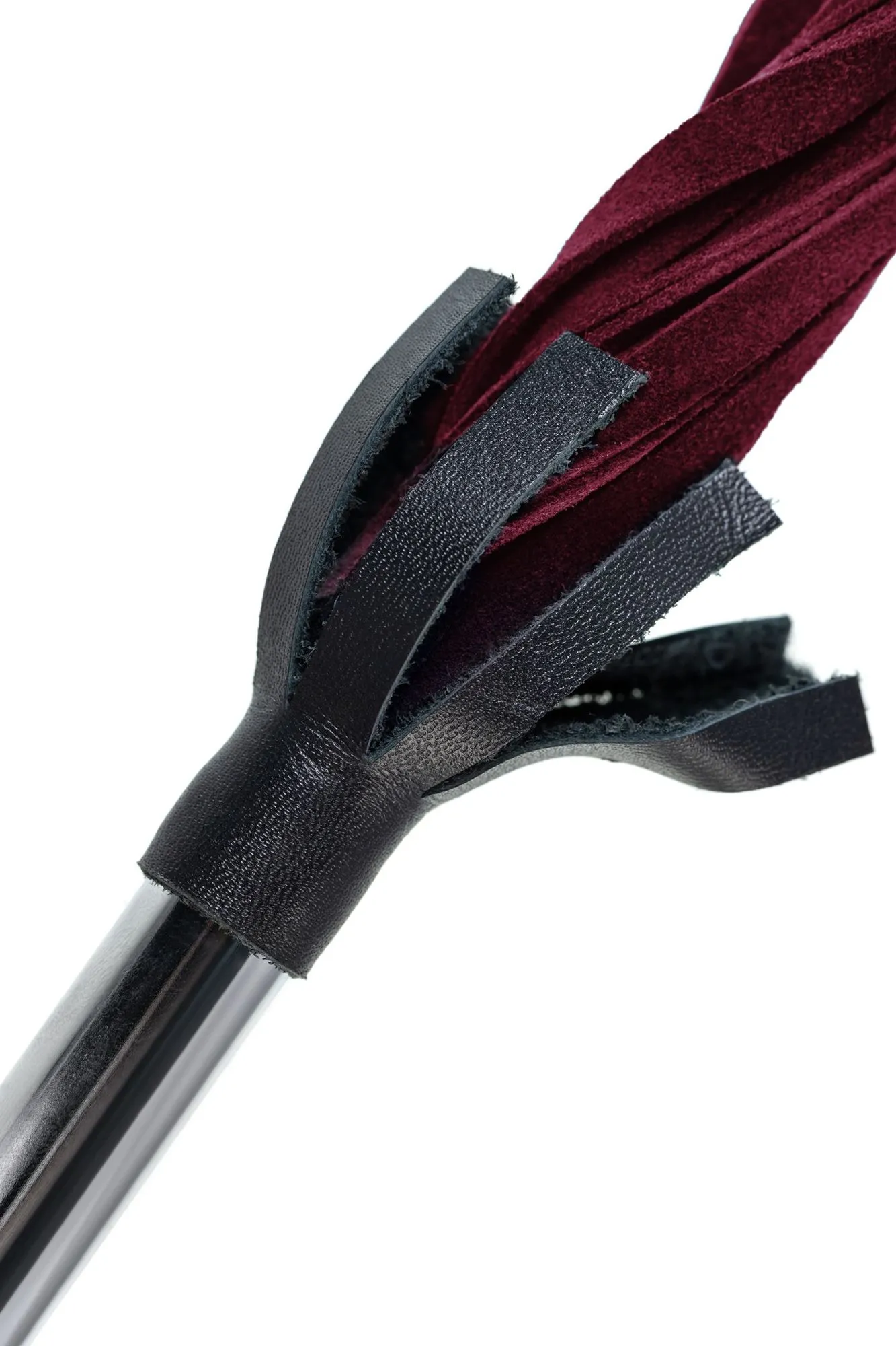 плеть pecado bdsm, «бургундия», натуральный велюр, красная в 