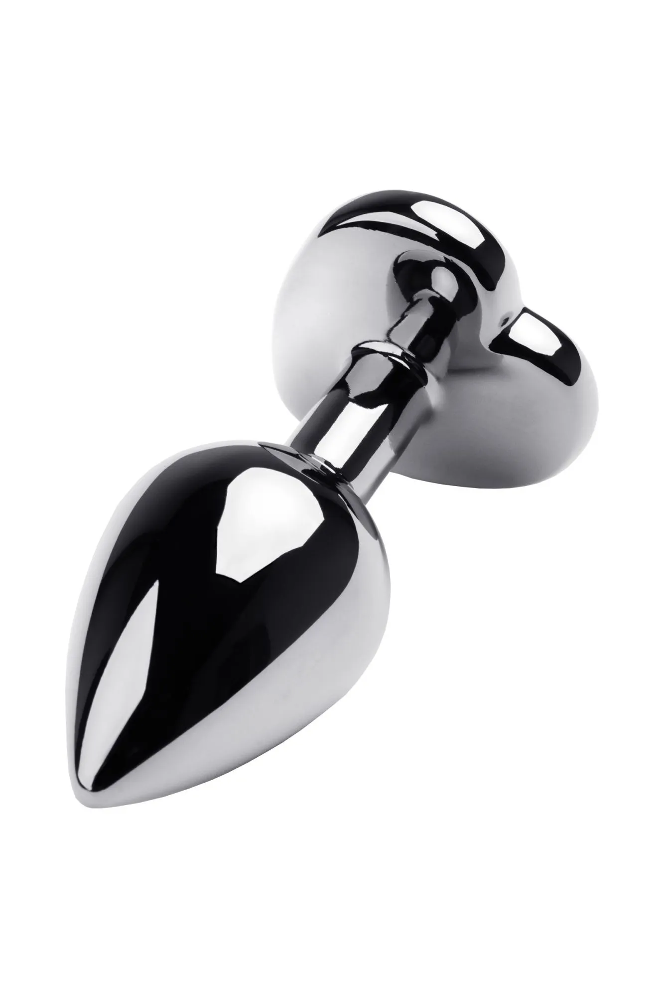 анальная втулка metal by toyfa, металл, серебряная, с красным кристаллом, 8 см, ø 3,4 см, 85 г в 