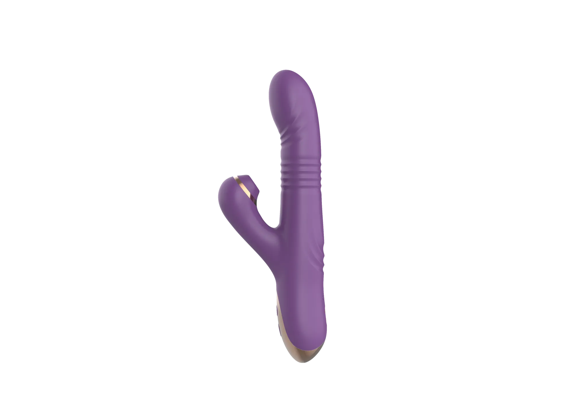 силиконовый вибратор с возвратно-поступательной стимуляцией sw24126-purple в 