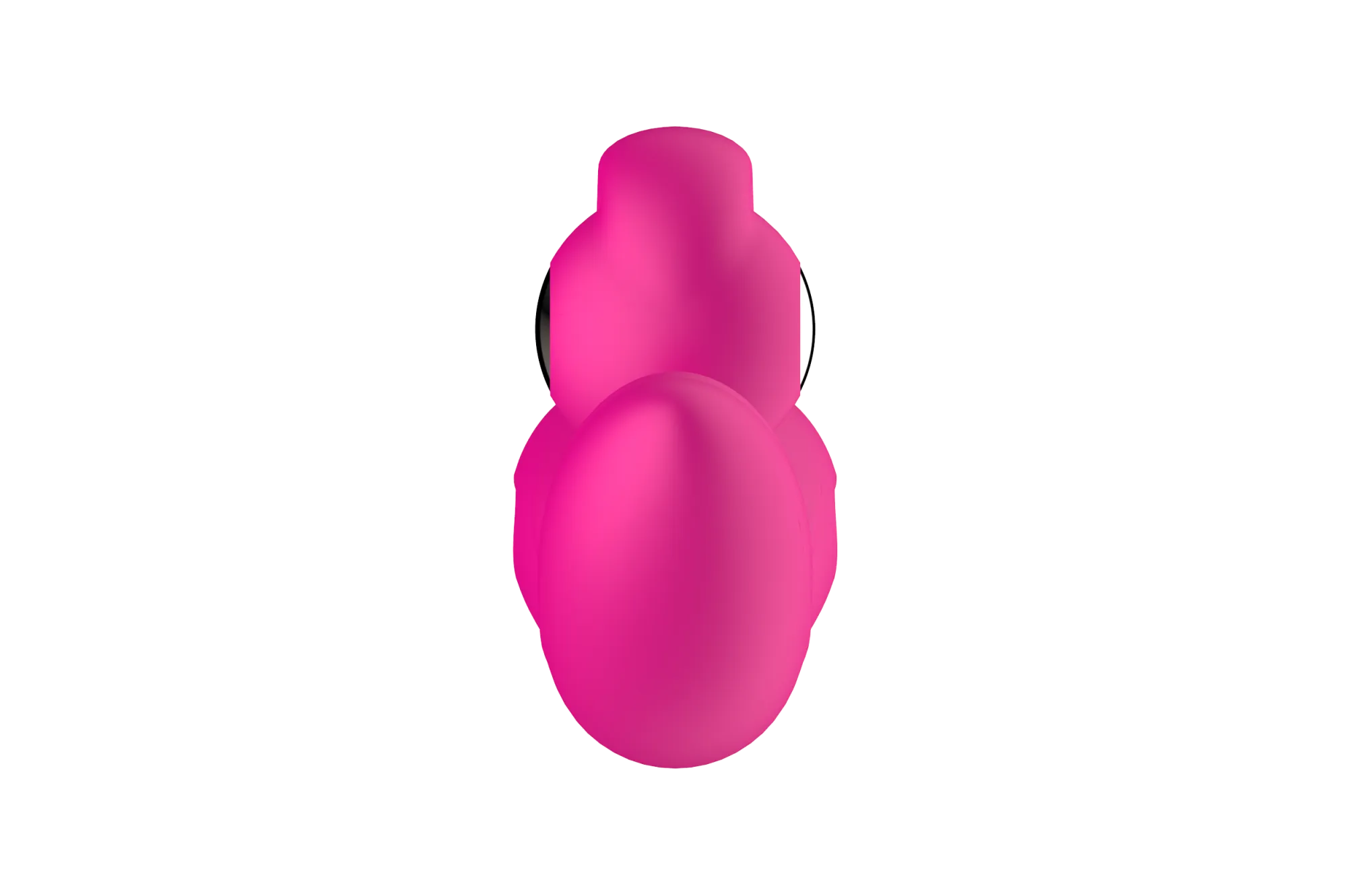 силиконовый вибратор-кролик с функцией вращения sw3052-hot-pink в 