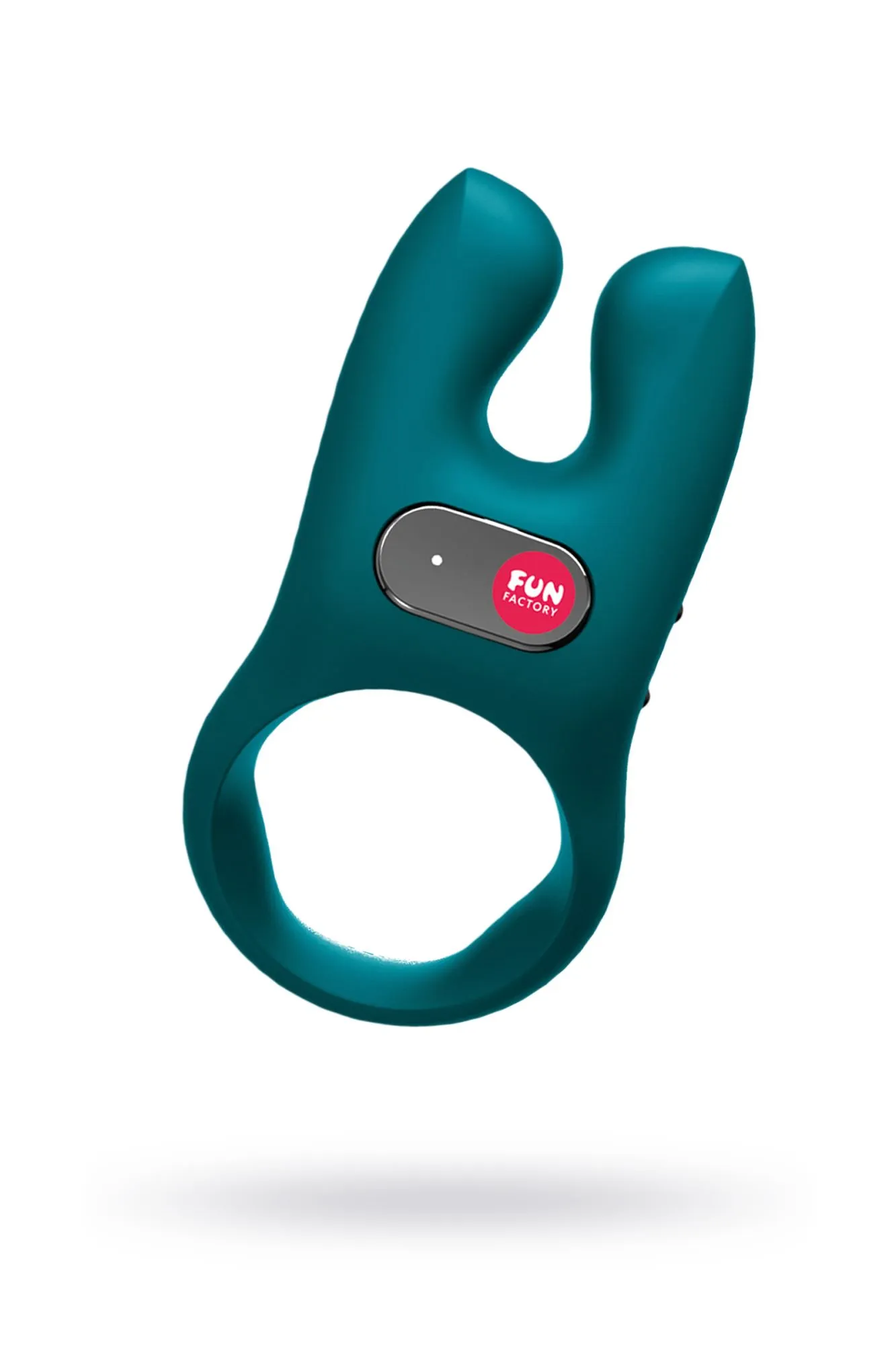 кольцо эрекционное fun factory nos с вибрацией, силикон, зелёное, 8 см в 