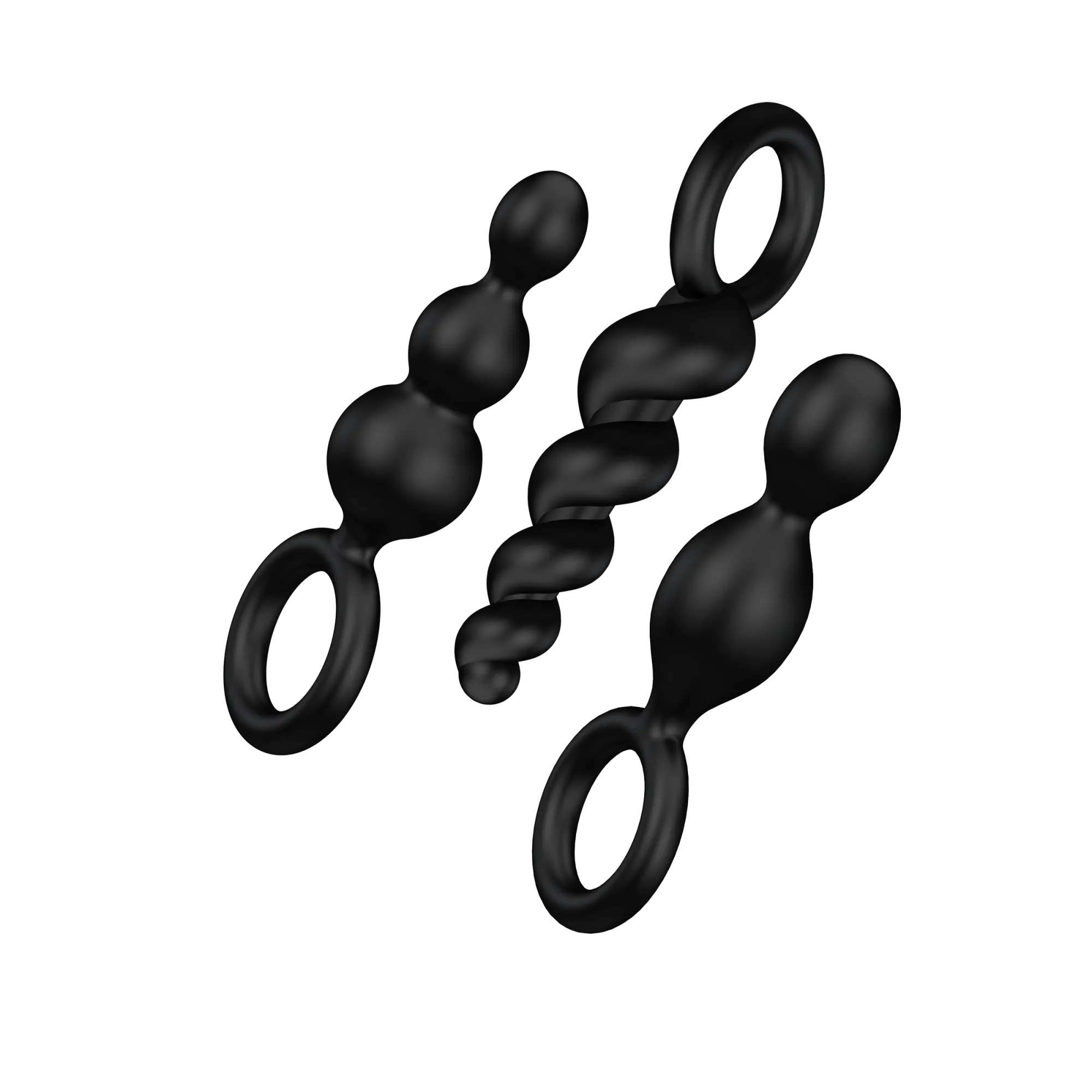 комплект анальных стимуляторов satisfyer black 000756sa в 