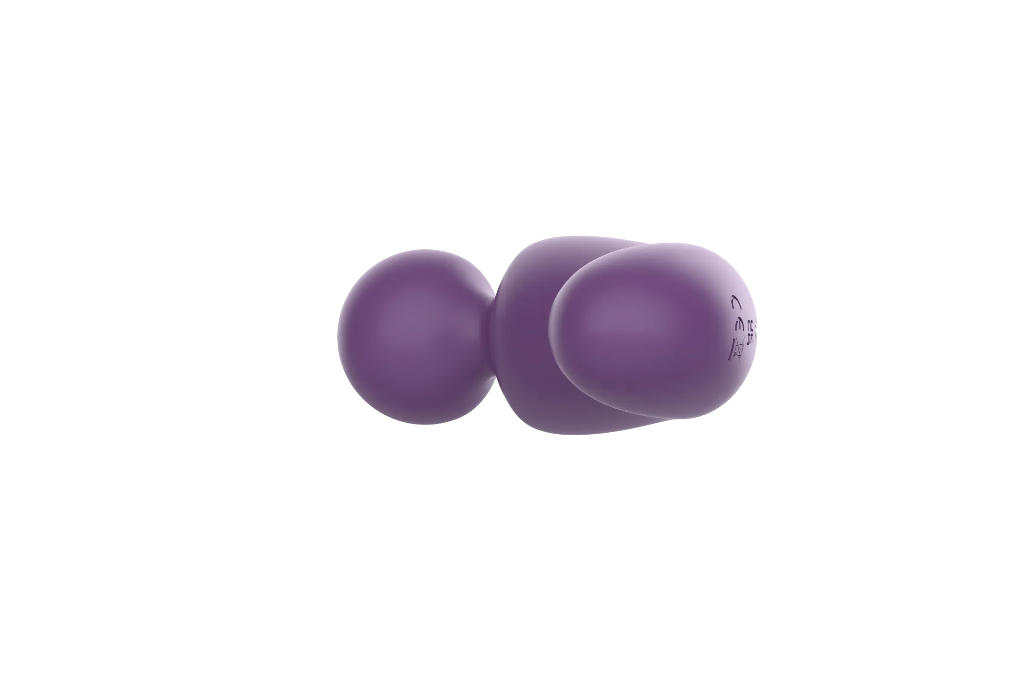 вибратор- вонд с изогнутым корпусом secwell sw24125-purple в 