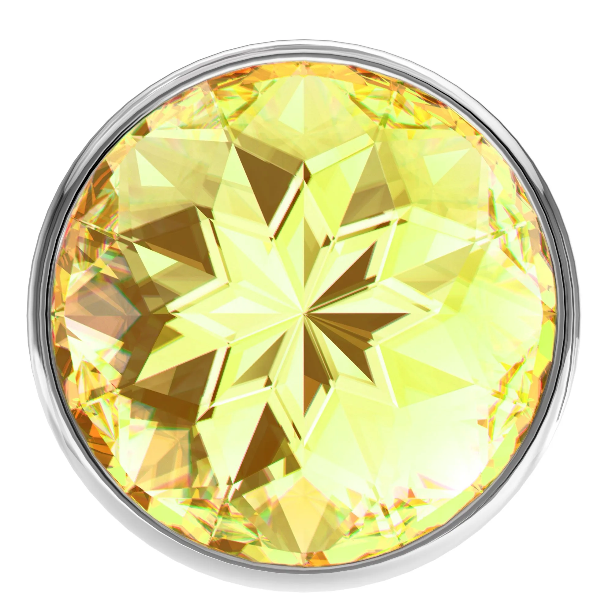 анальная пробка diamond yellow sparkle large 4010-02lola в 