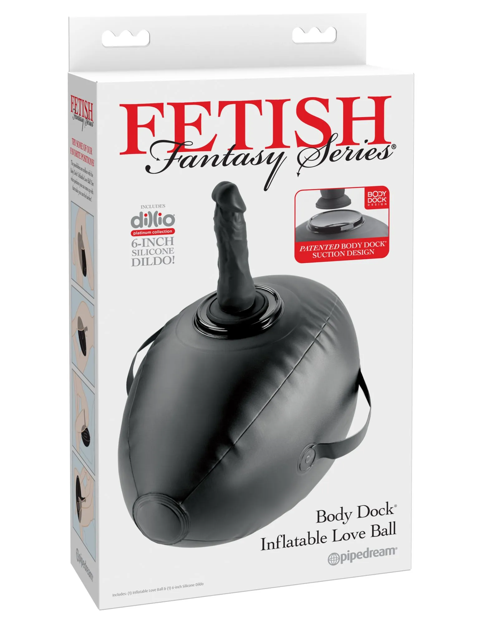 надувной мяч с дилдо body dock inflatable love ball 447223pd в 