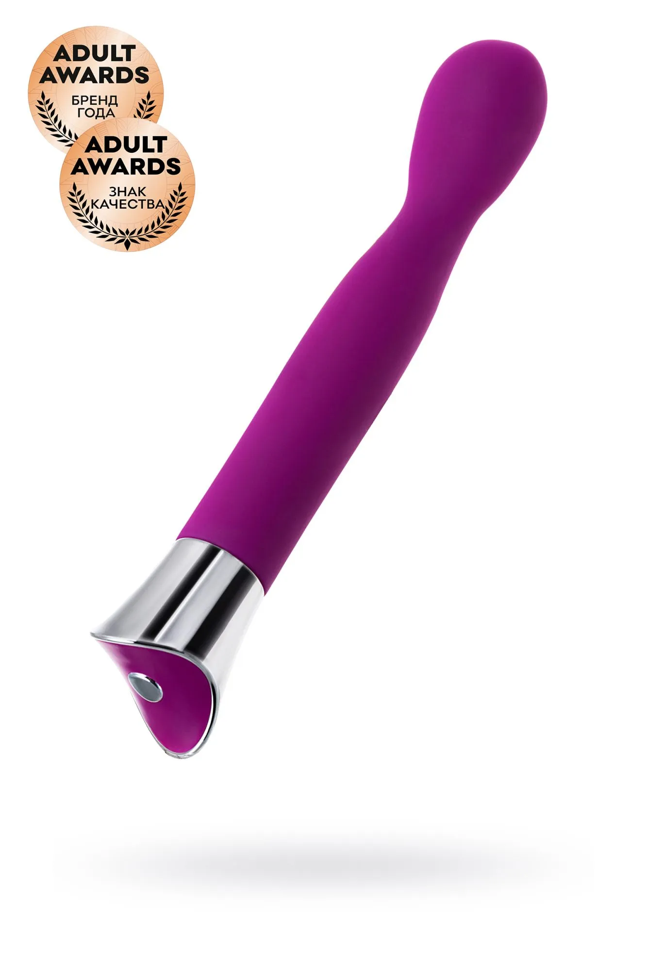 стимулятор для точки g jos gaell, с гибкой головкой, силикон, фиолетовый, 21,6 см. в 