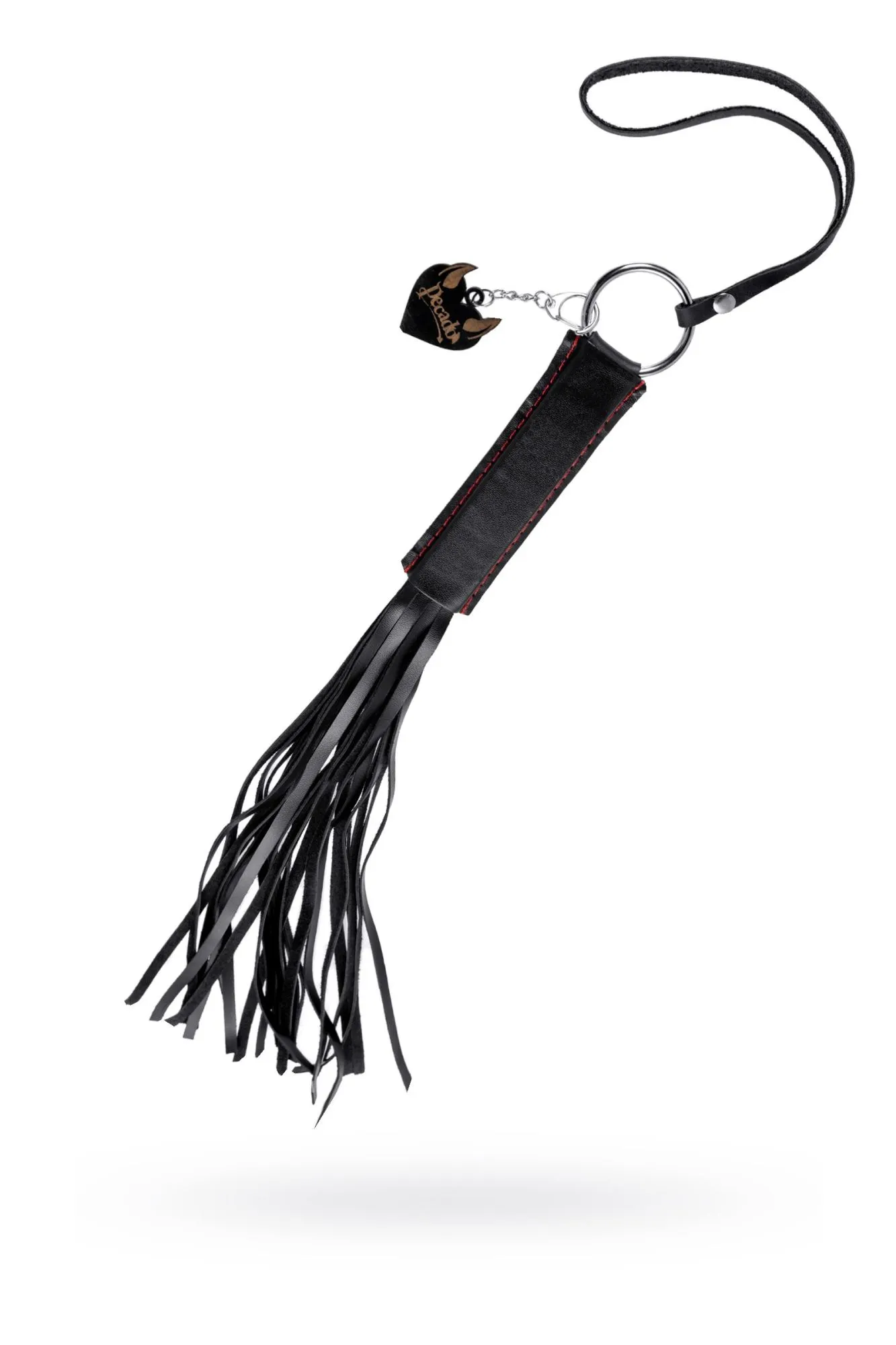 плеть pecado bdsm, «классическая», натуральная кожа, чёрная в 