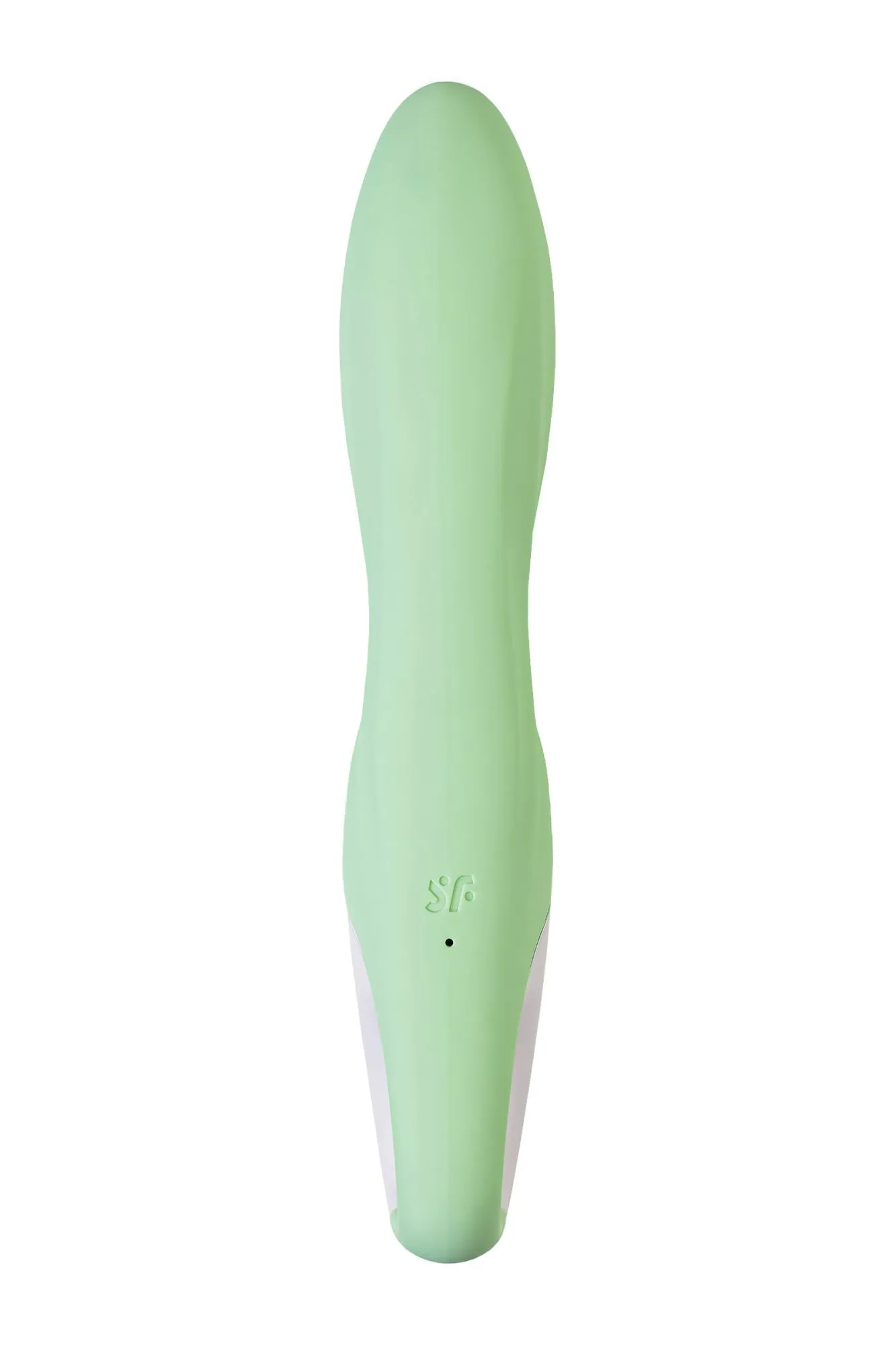 нереалистичный вибратор satisfyer air pump bunny 5, силикон, зеленый, 15 см. в 