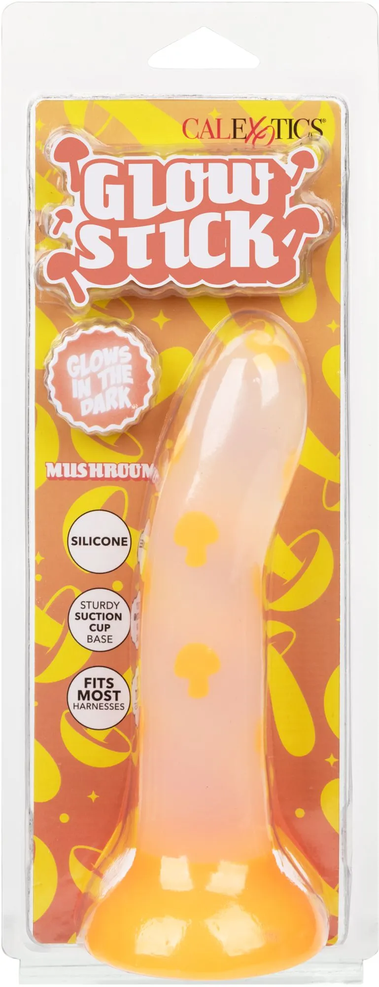 светящийся фаллоимитатор glow stick mushroom в 