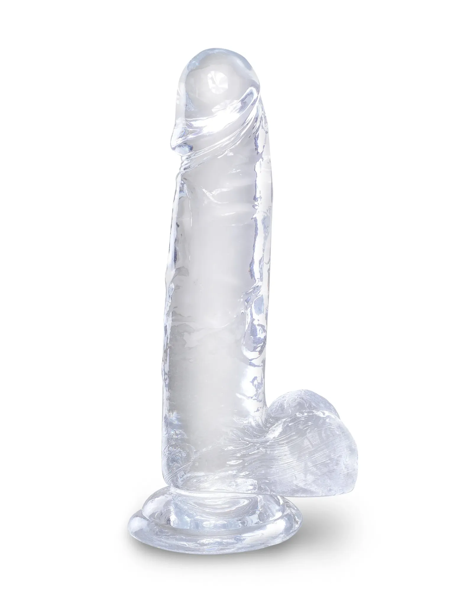 фаллоимитатор king cock clear 7" cock with balls pipedream 575420pd в 
